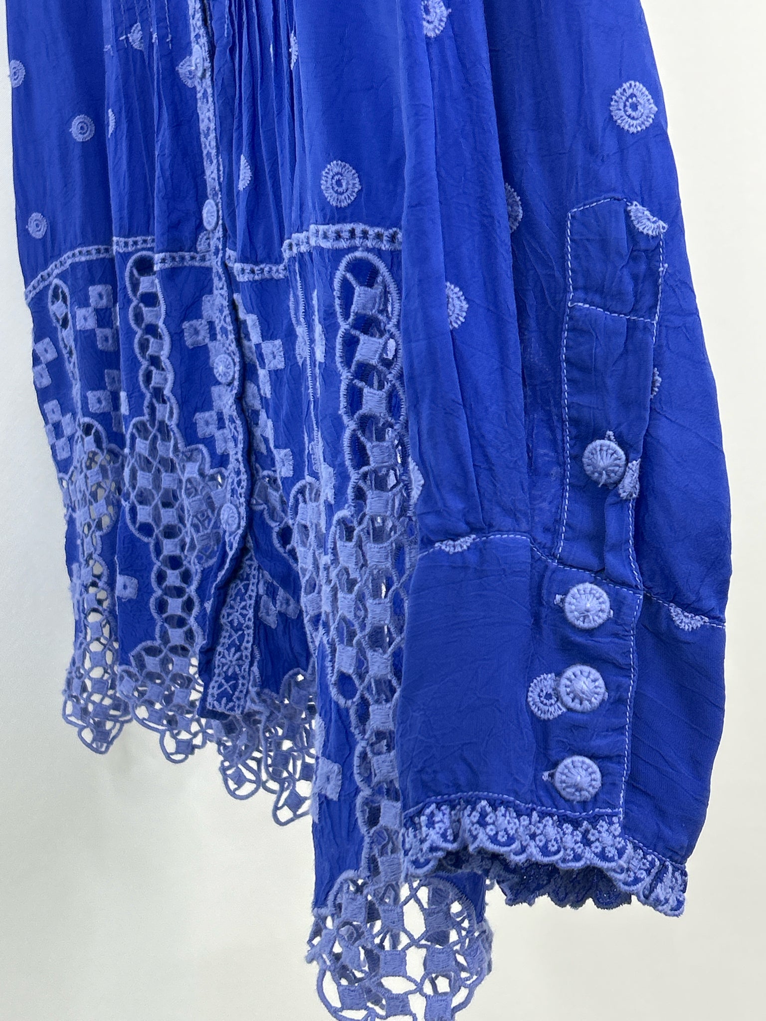 JOHNNY WAS Size M Blue Women Top