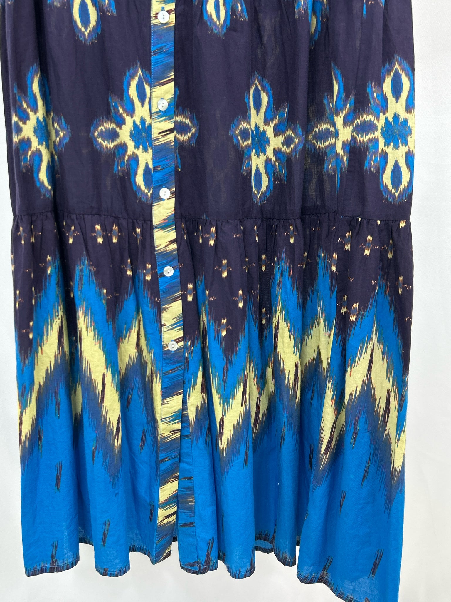BE BOHO Size XS Navy Print Women Dress