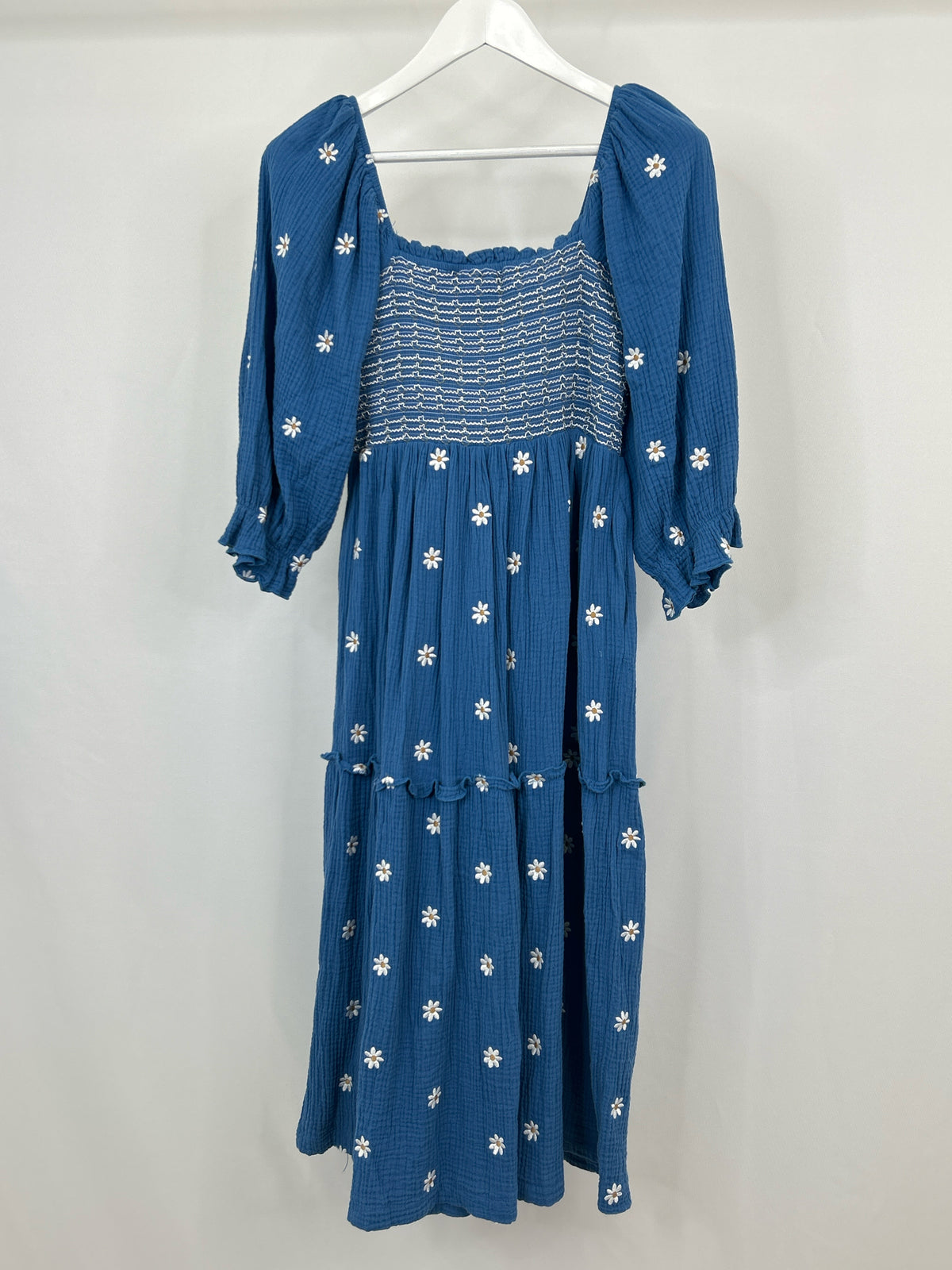 NO BRAND Size L Blue floral Women Dress