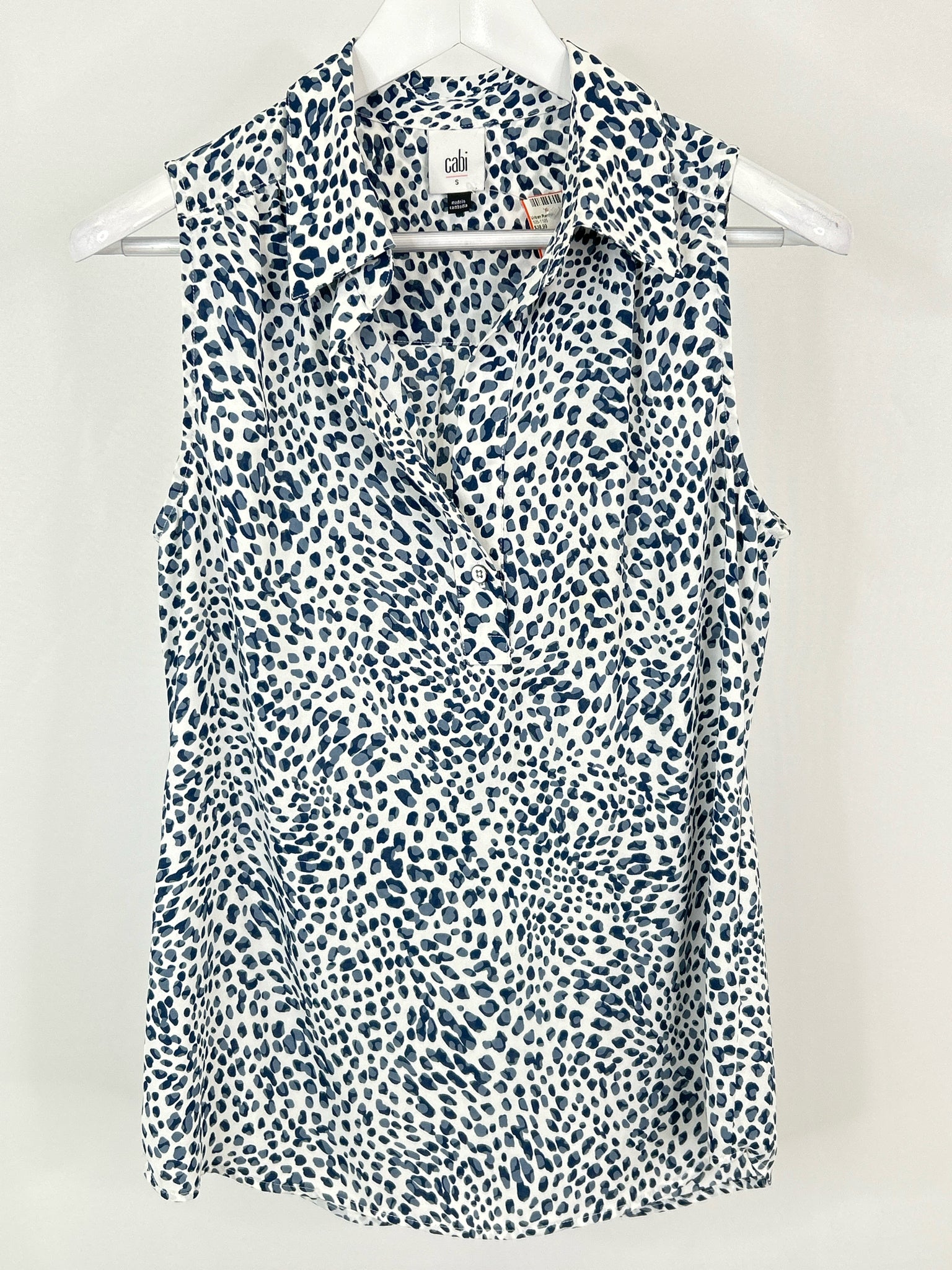 CABI Size S BLUE & WHITE Women Top