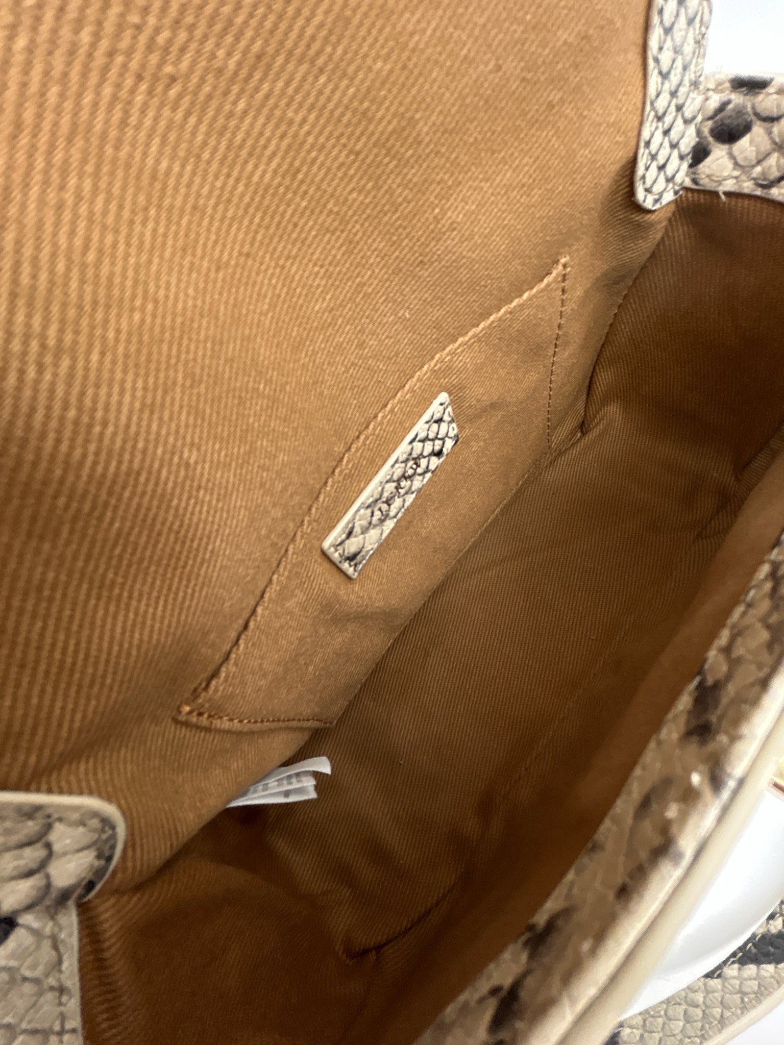 J. CREW Beige Print Women Purse