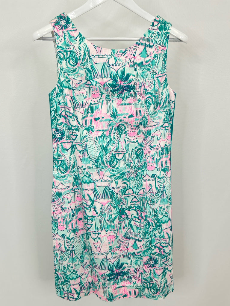 LILLY PULITZER Women Size 6 Green and Pink Dress NWT