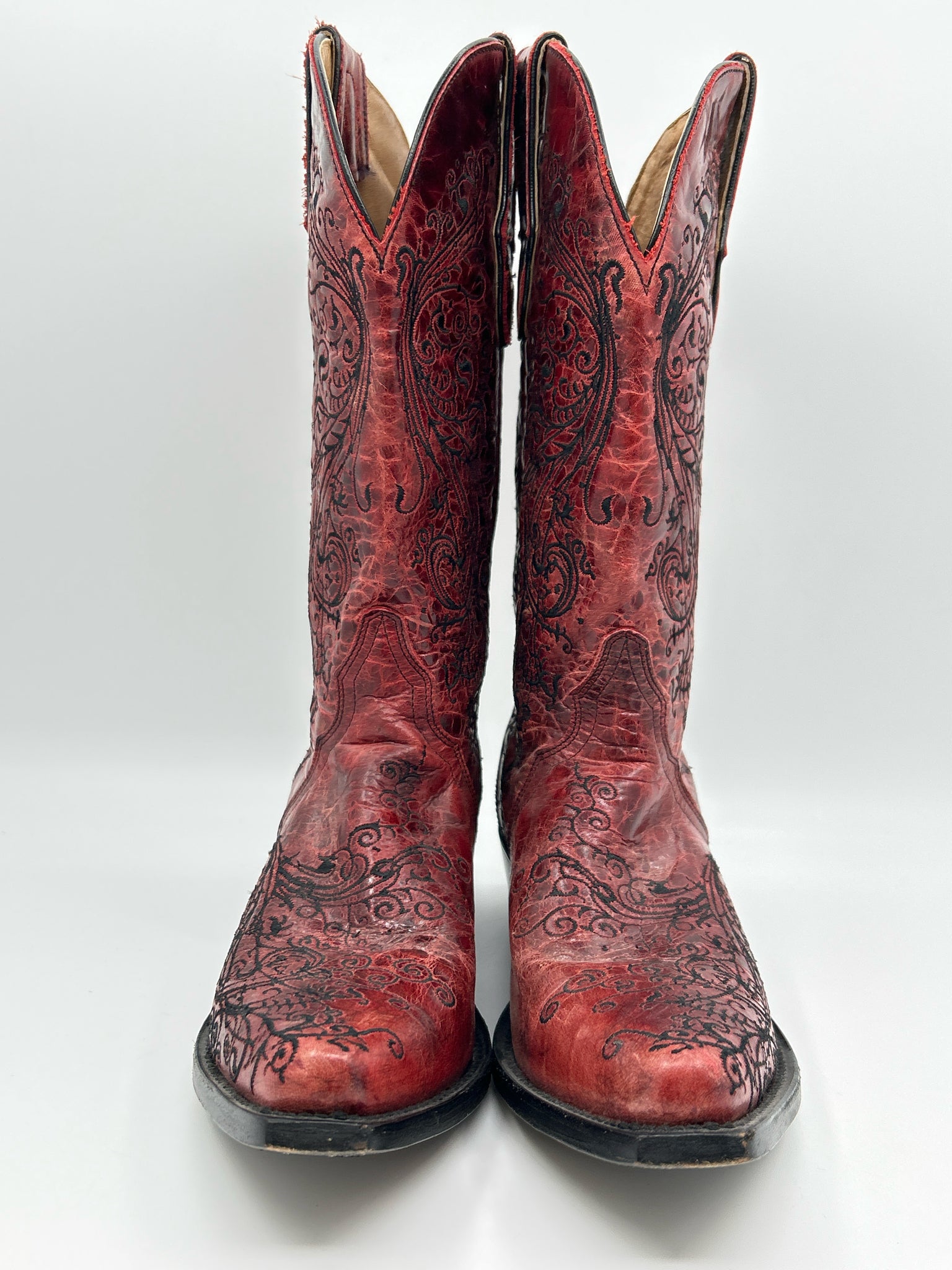 STERLING RIVER BOOTS Size 7.5B Red Women Boots