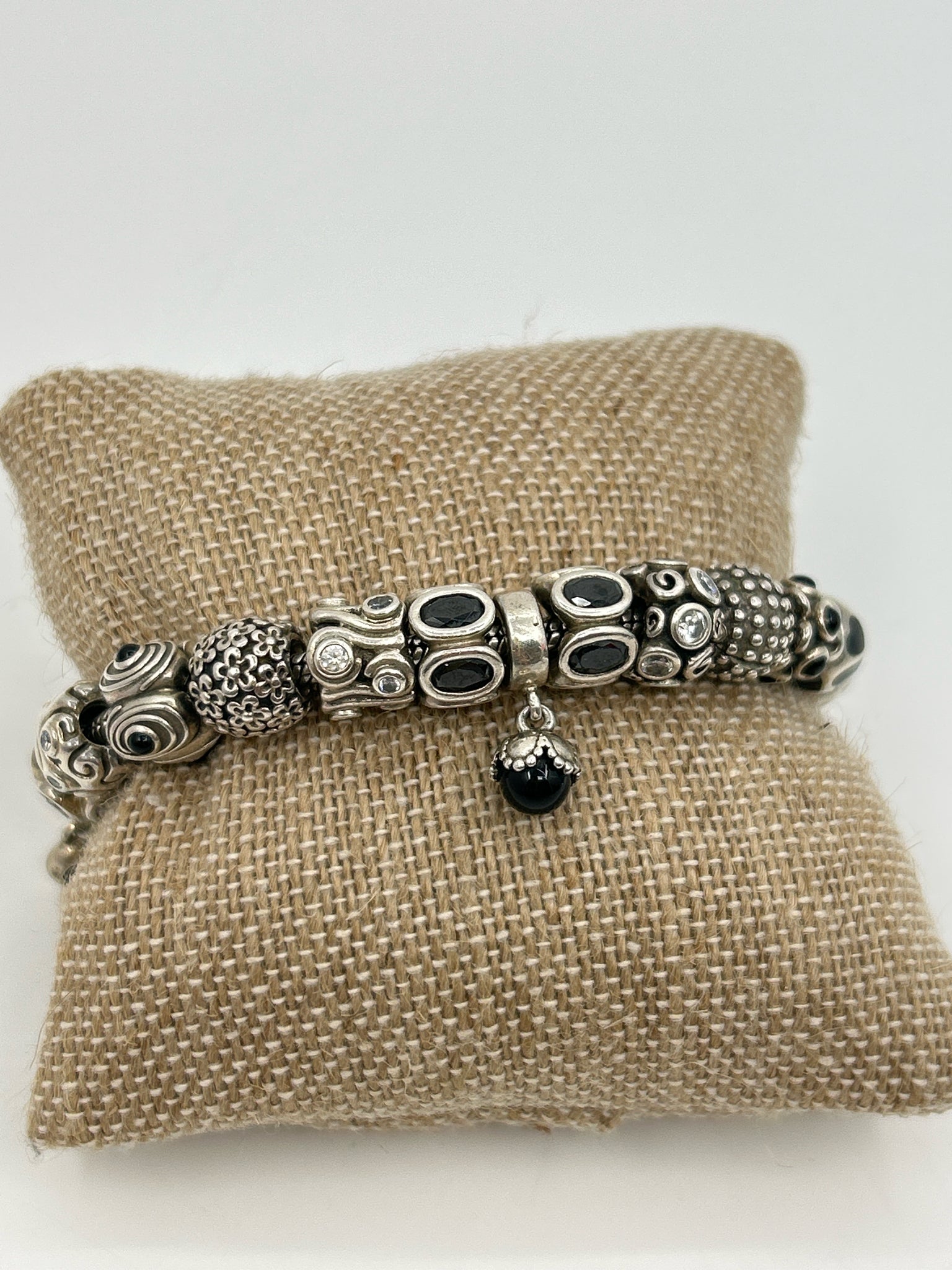 PANDORA Silver & Black Bracelet