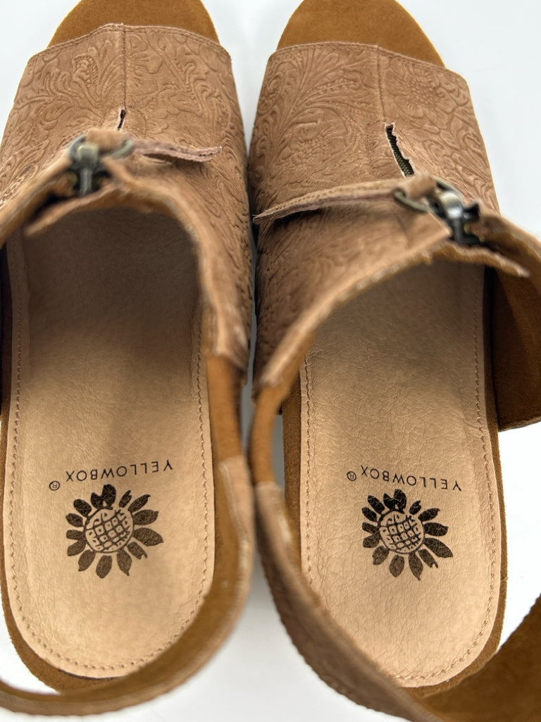 YELLOW BOX NIB Size 6.5M CHESTNUT Women Booties