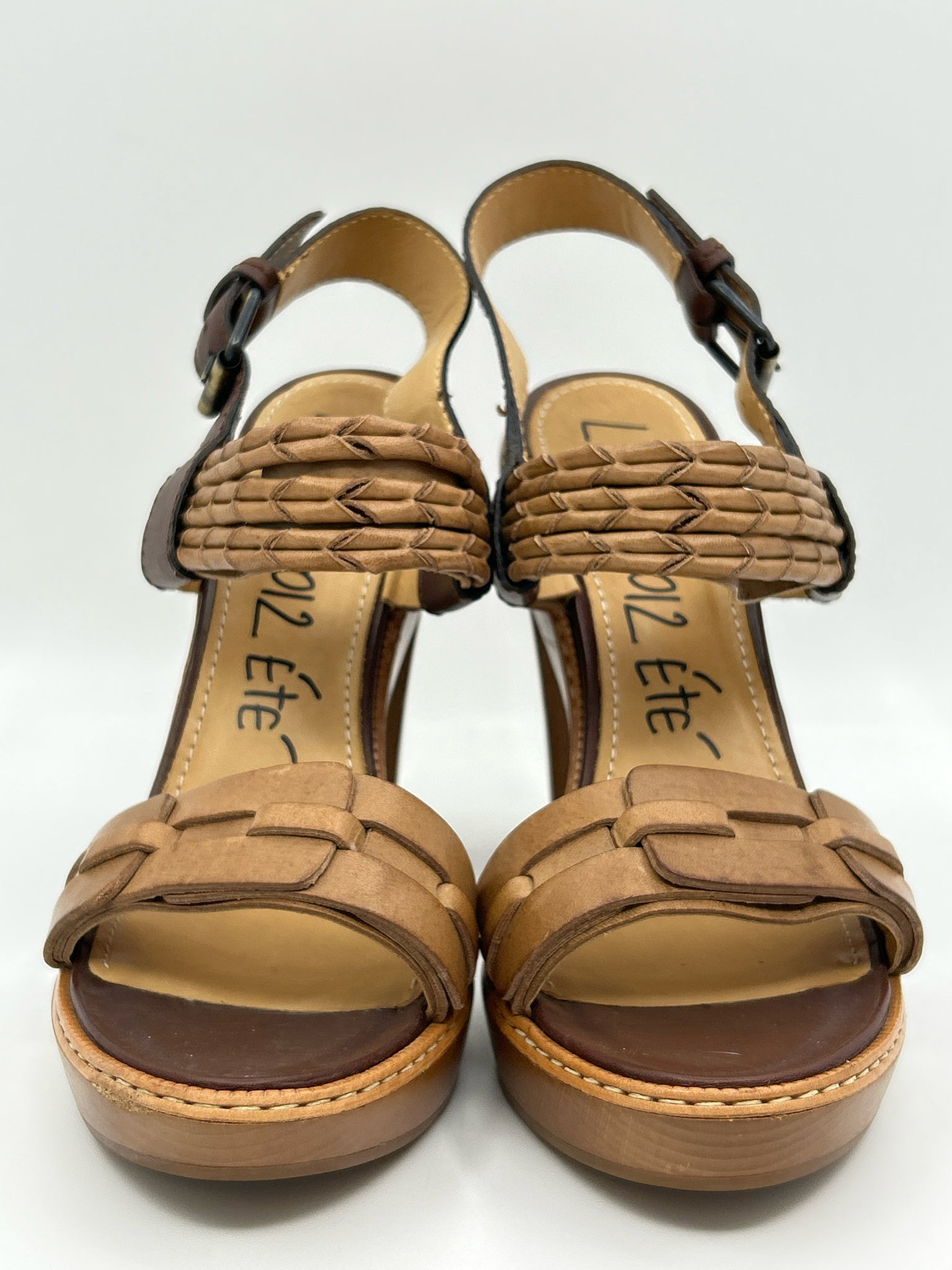 LANVIN Size 40.5 Brown Women Sandal