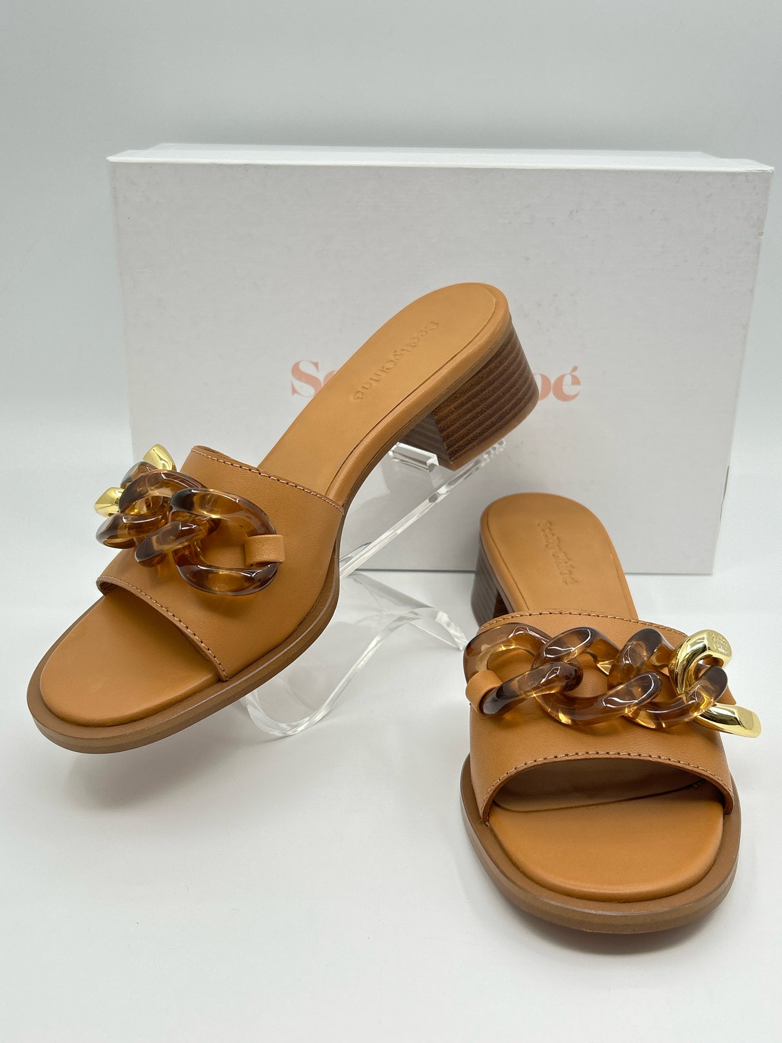 SEE BY CHLOE Size 39 Tan Women Sandal