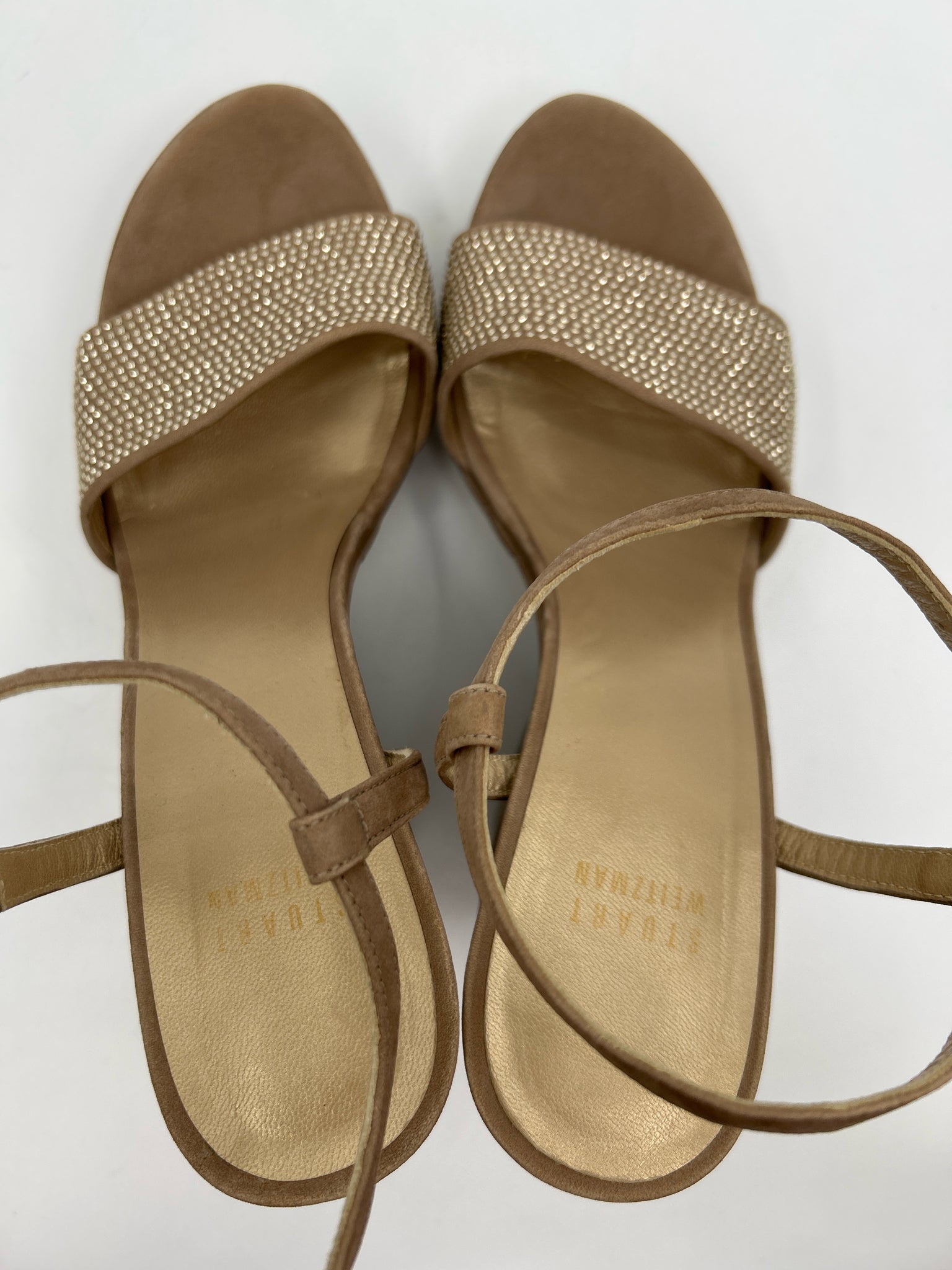STUART WEITZMAN Size 9M Taupe Women Sandal