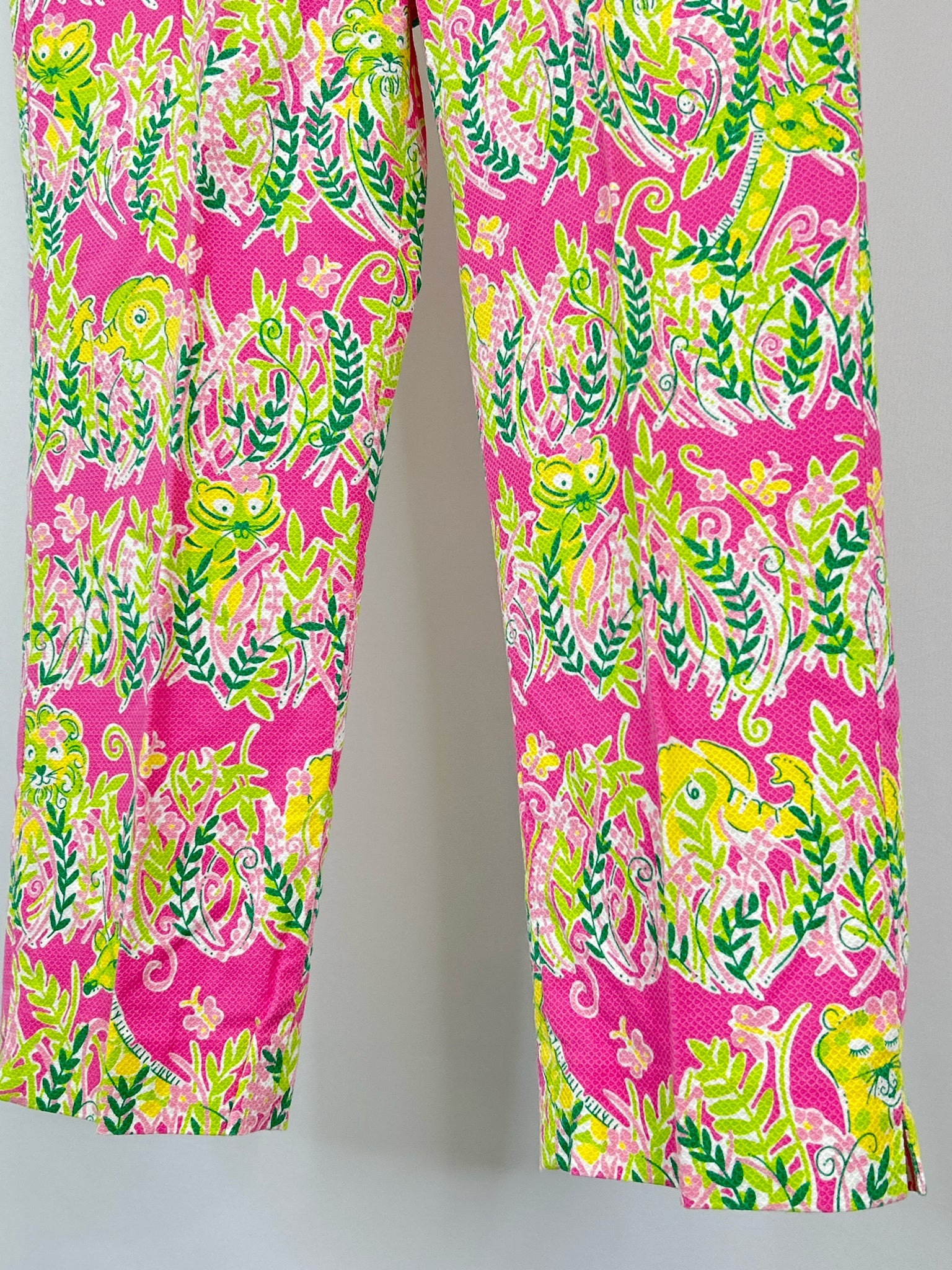 LILLY PULITZER Size 8 Pink Print Women Pants