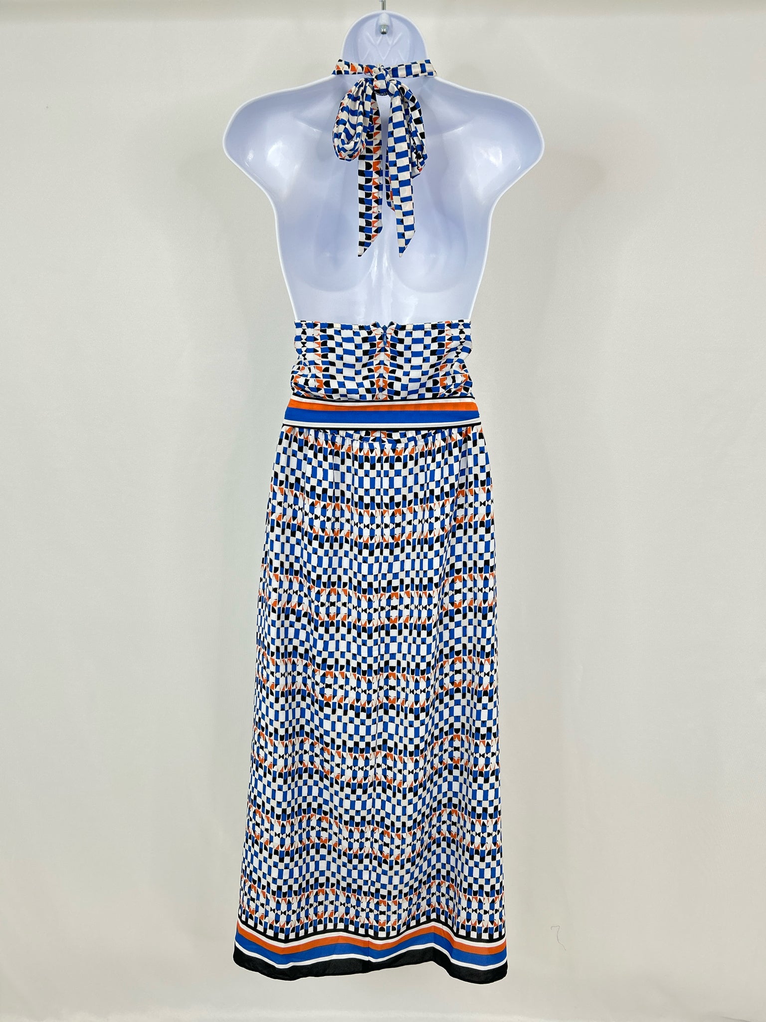 White House Black Market NWT Size 4 Blue Print Women Dress
