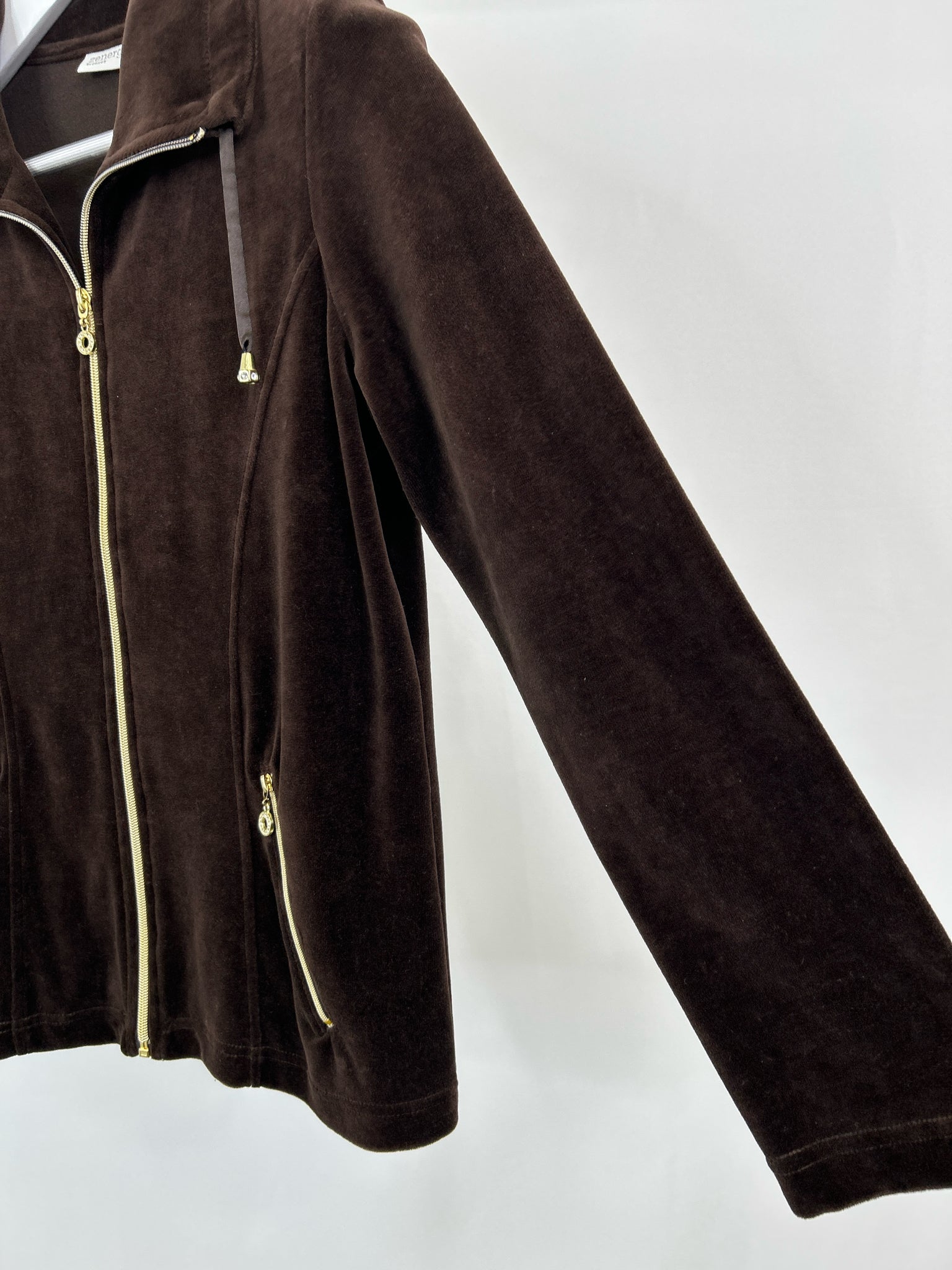CHICO'S Size 4 Brown Women Jacket