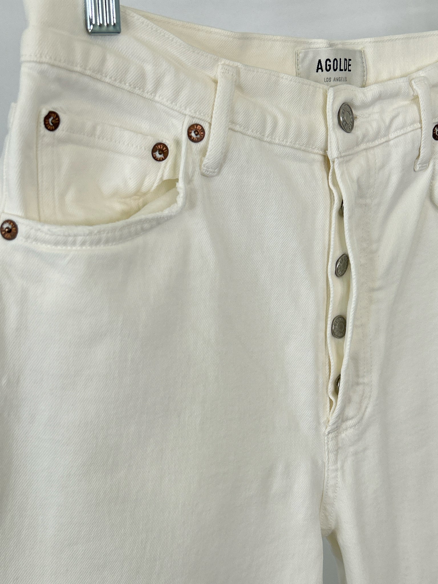 AGOLDE Size 28/6 white denim Women jeans