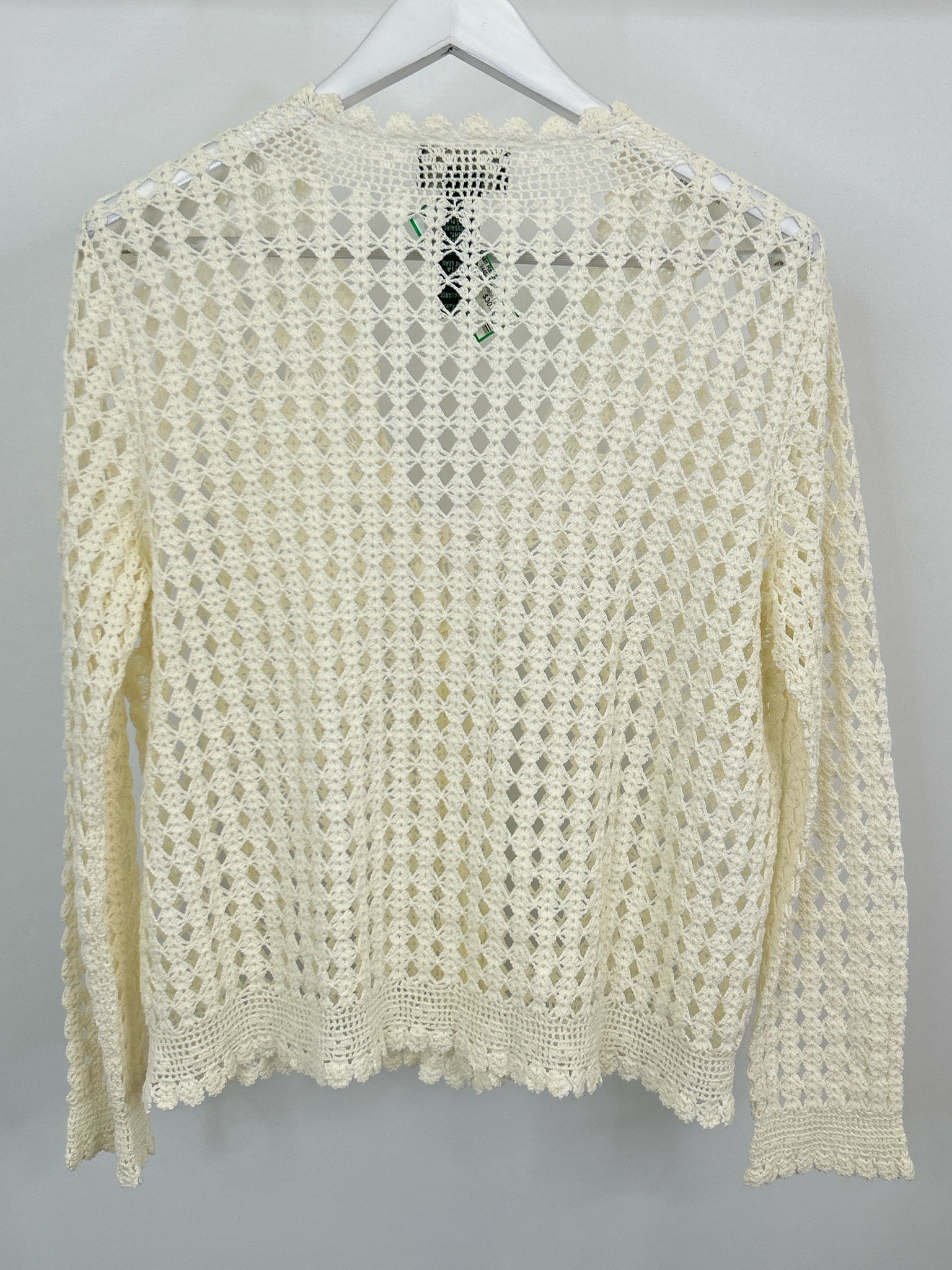 Lauren Ralph Lauren Size L White Women Cardigan