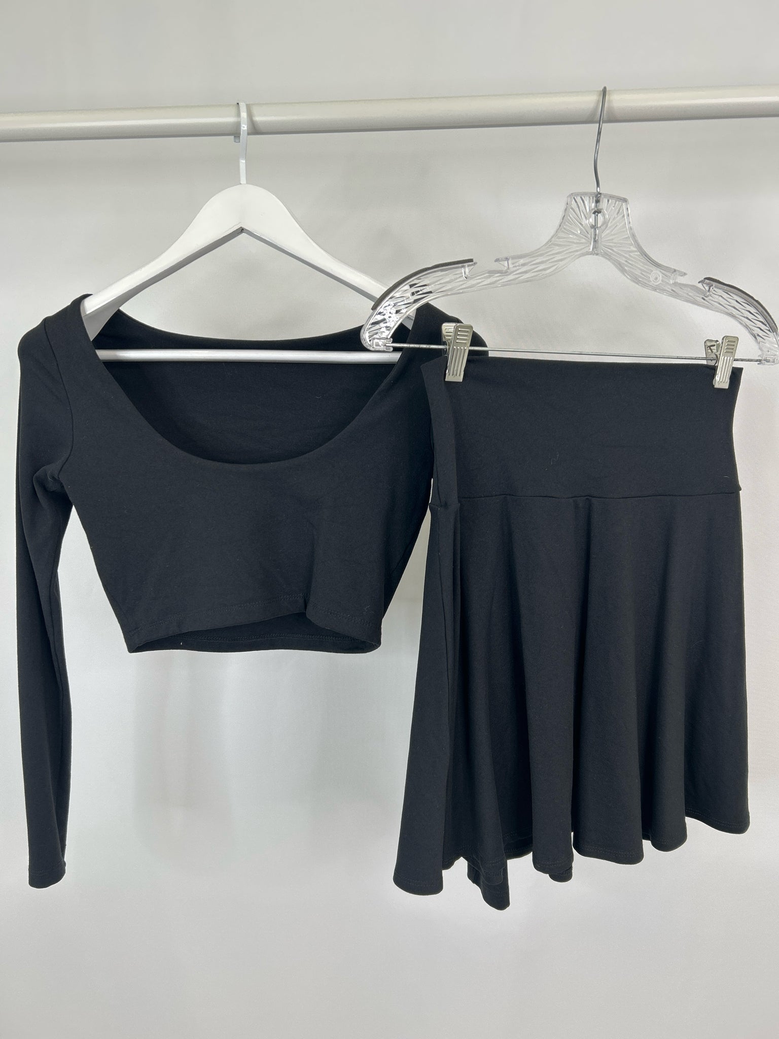 SUSANA MONACO Size S Black Women 2-Piece w/skirt