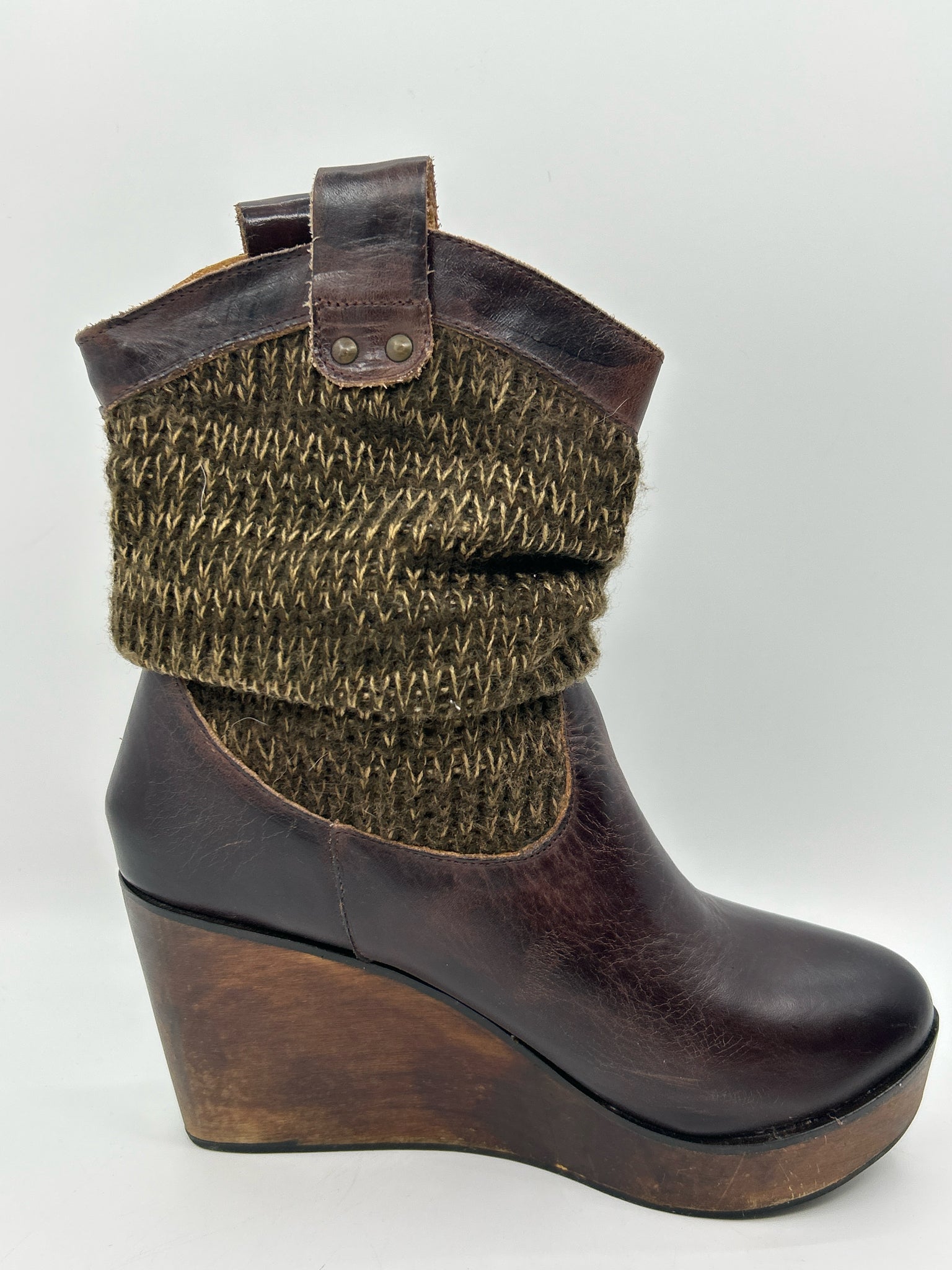 BED STU Size 8 DARK BROWN Women Boots