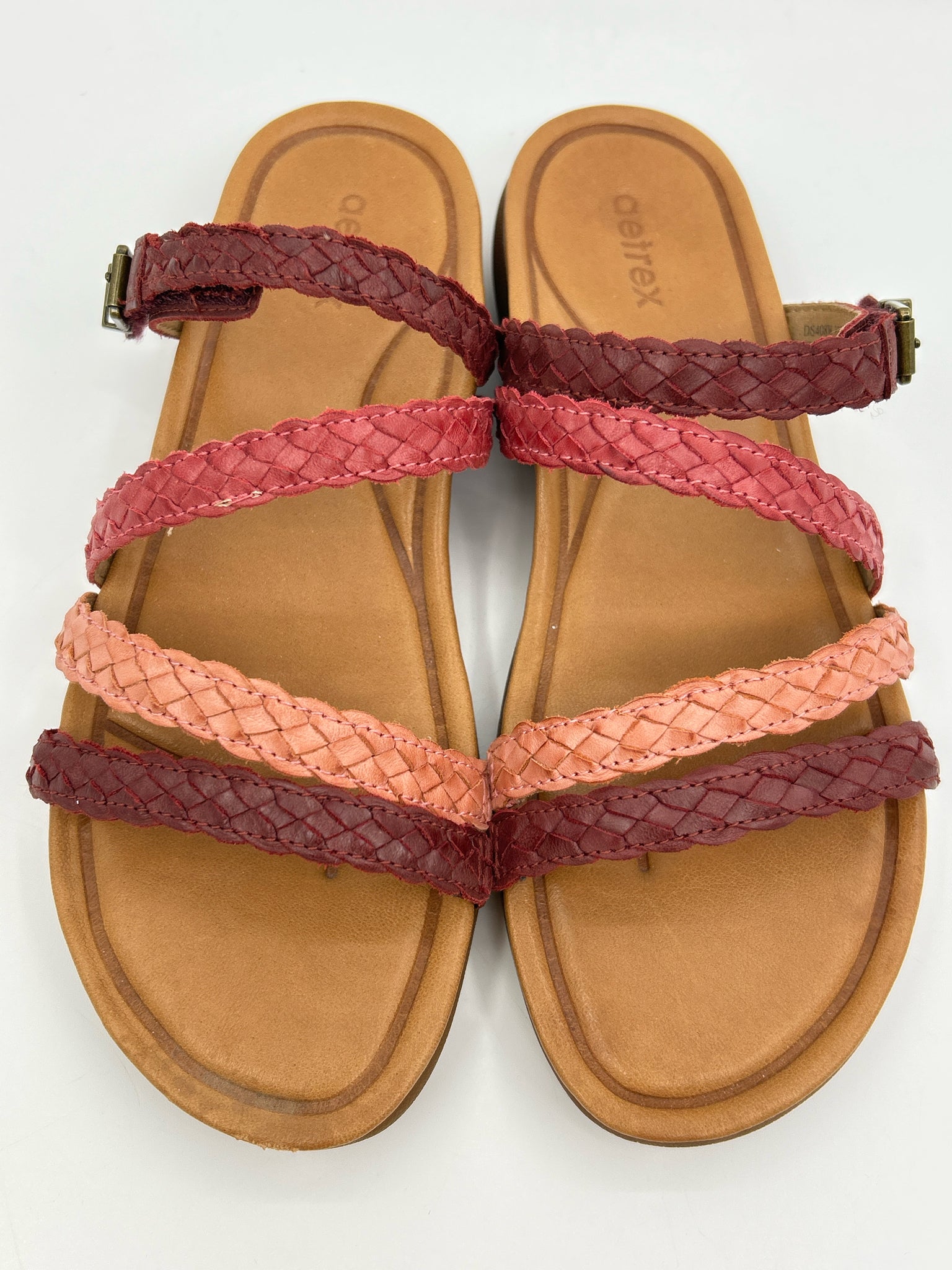 AETREX Size 8.5 Red Women Sandal