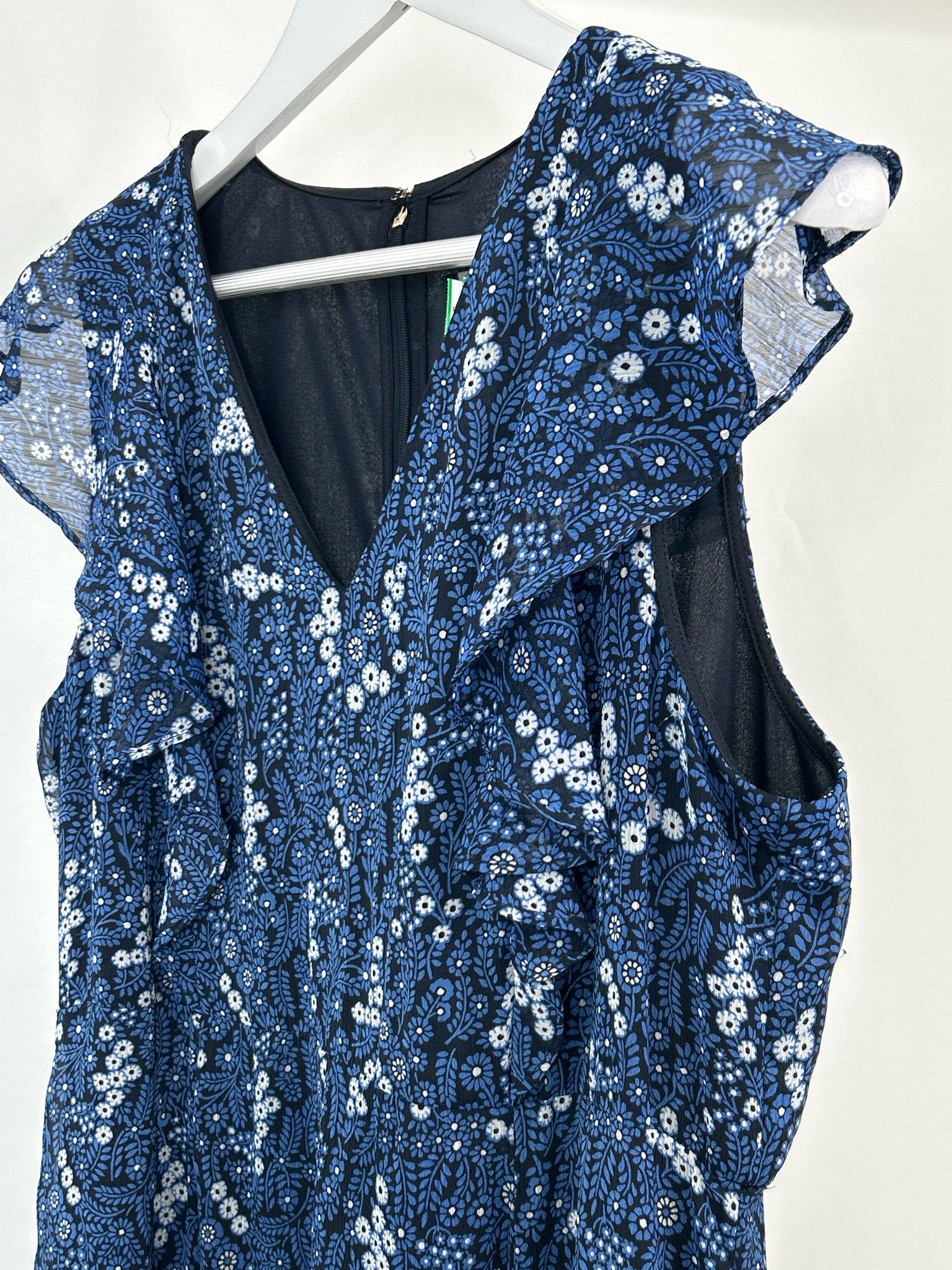 TOMMY HILFIGER Size 16 Blue floral Women Dress