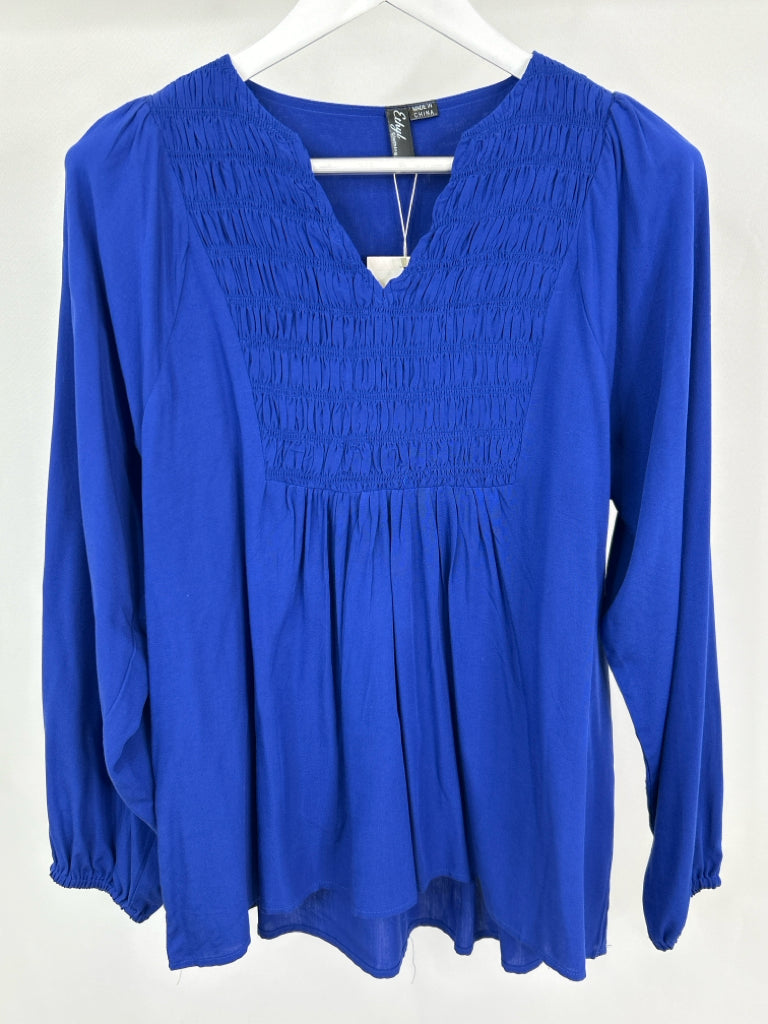 ETHYL Women Size M Royal Blue Top