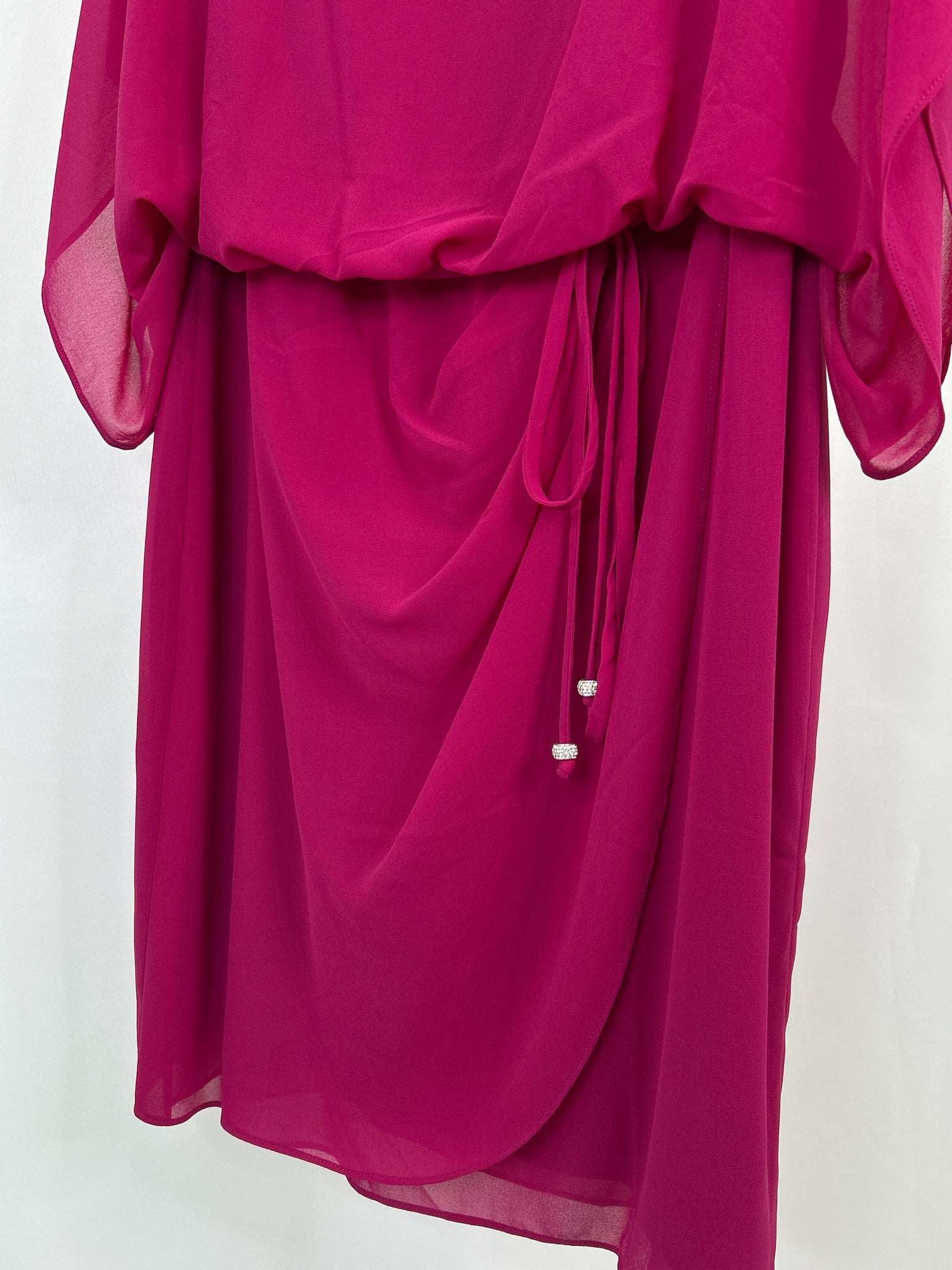 JESSICA HOWARD Size 16W Fuchsia Women Dress