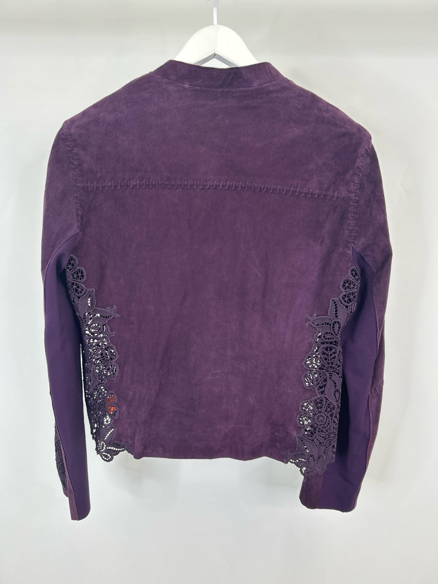 ELIE TAHARI Size L Purple Women Jacket