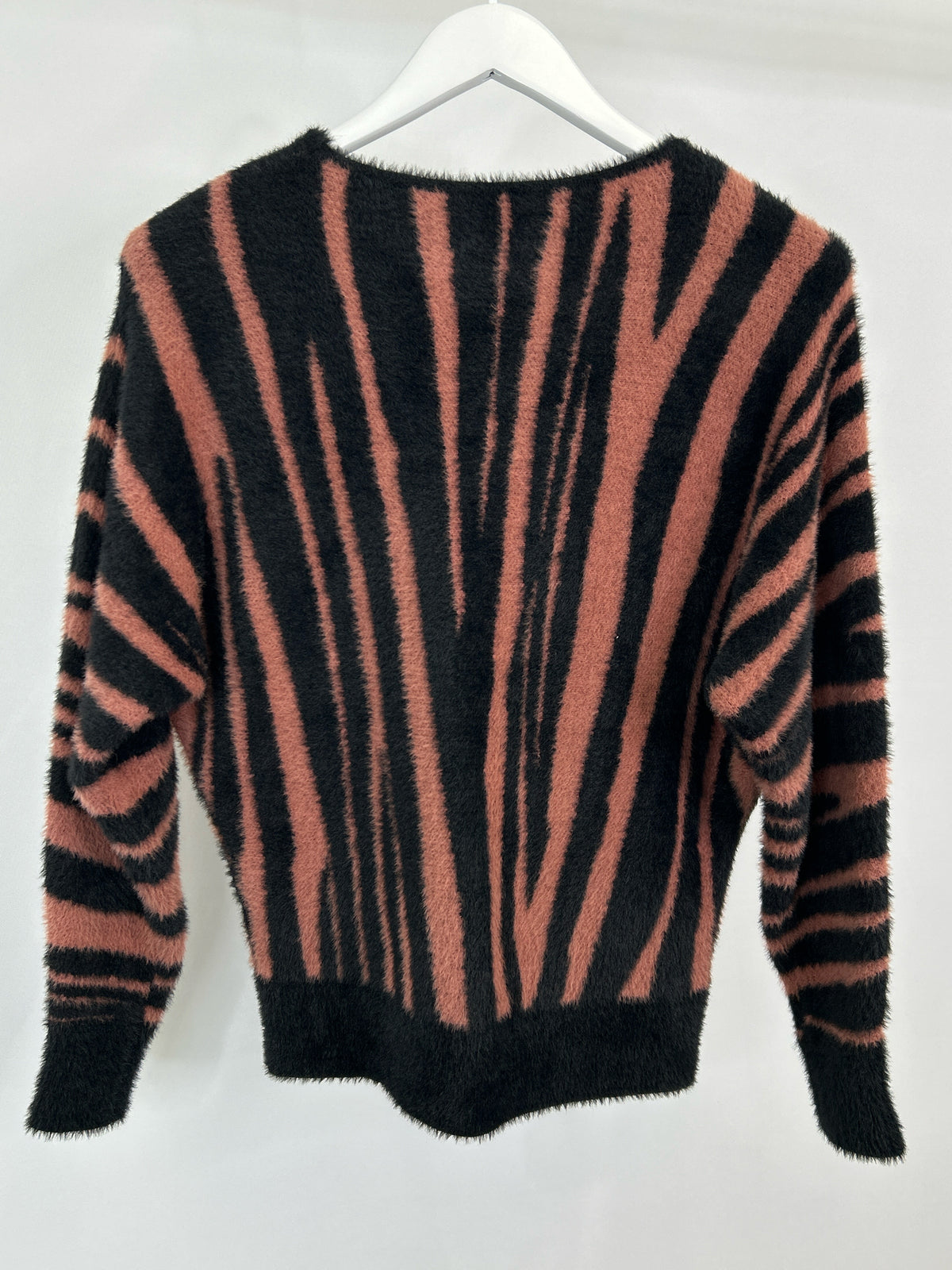 TAHARI Size S Brown and Black Women Sweater