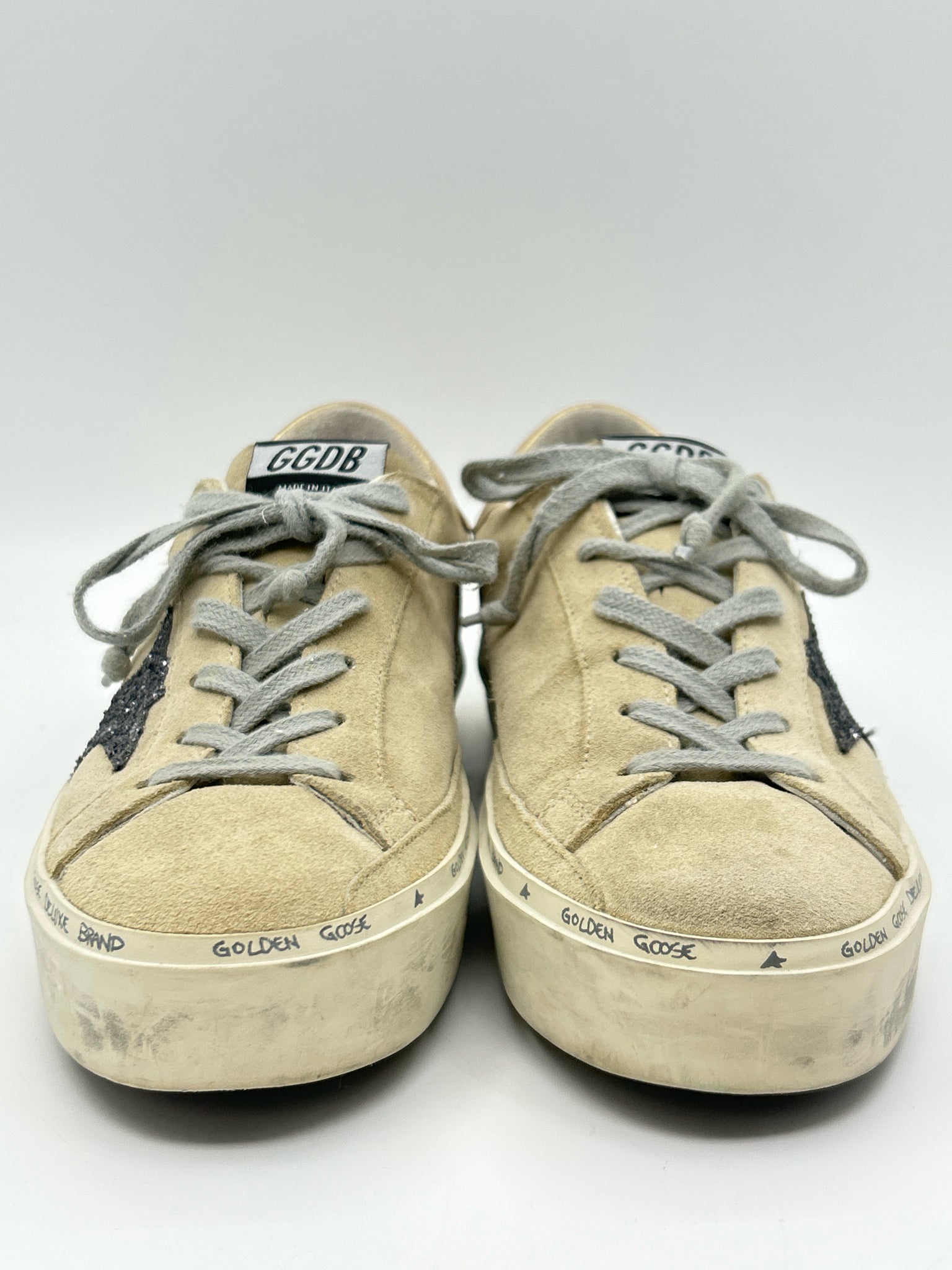 GOLDEN GOOSE Size 38 Beige Women Sneakers