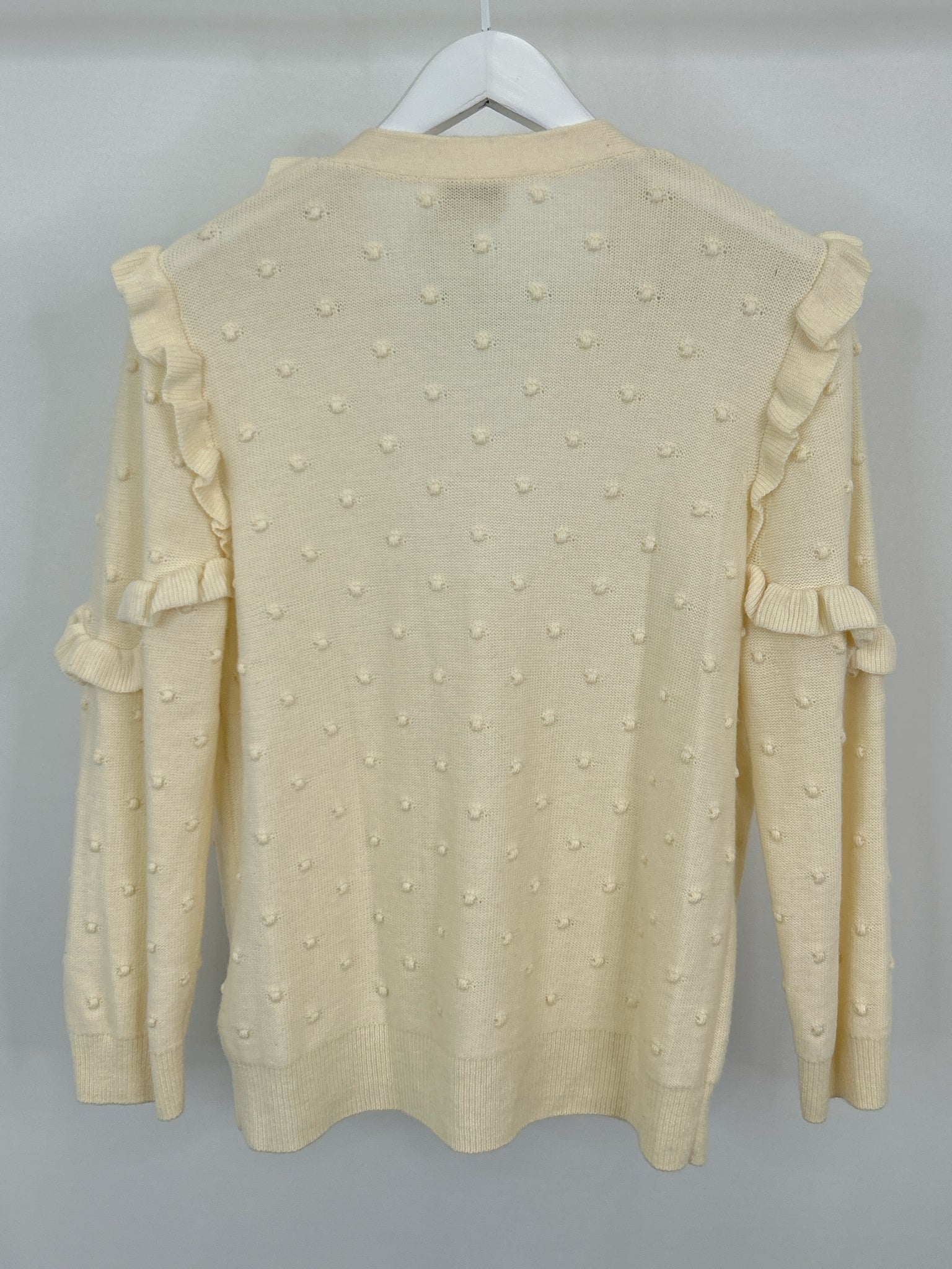 KATE SPADE Size L Cream Women Cardigan