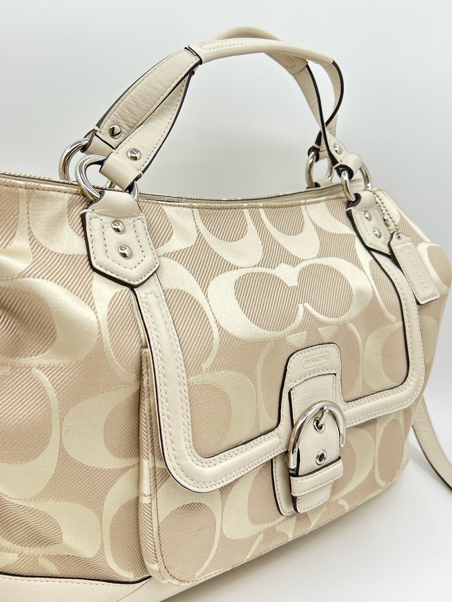 Coach Beige Print Women Purse