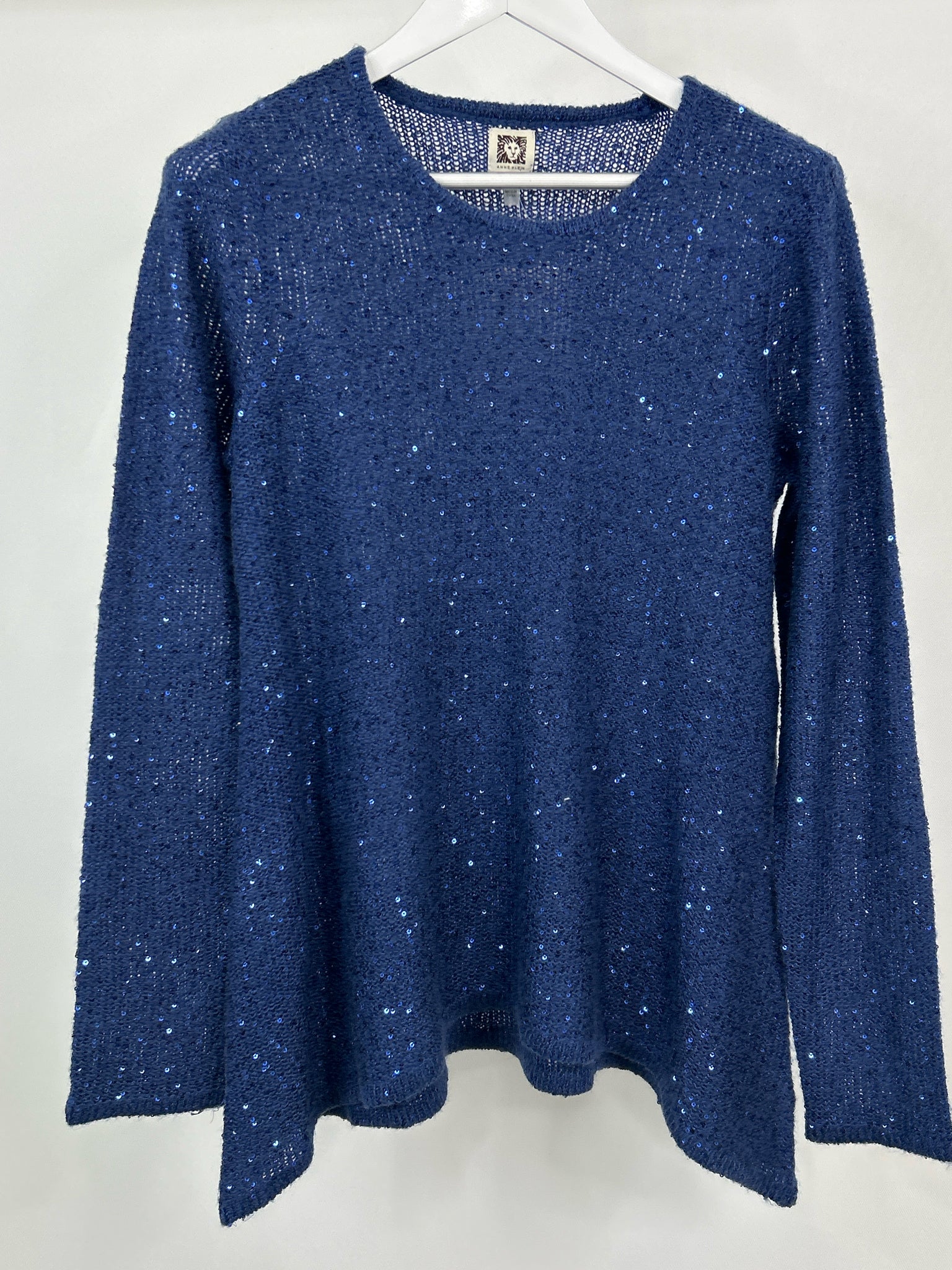 ANNE KLEIN NWT Size L Blue Women Sweater