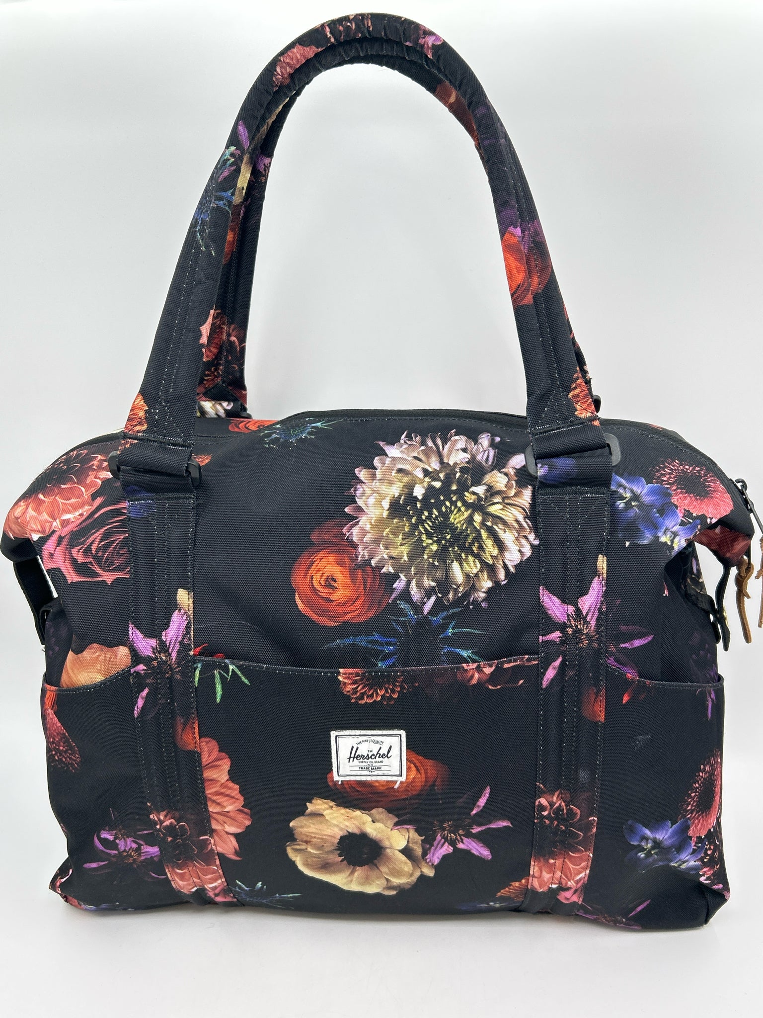 Herschel Black Floral Women Tote