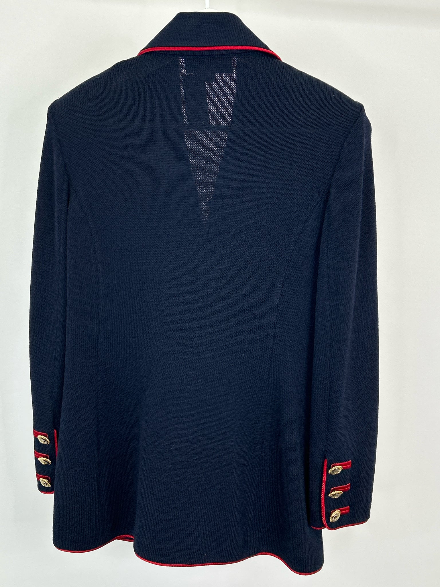 ST JOHN COLLECTION Size 6 NAVY AND RED Women Blazer