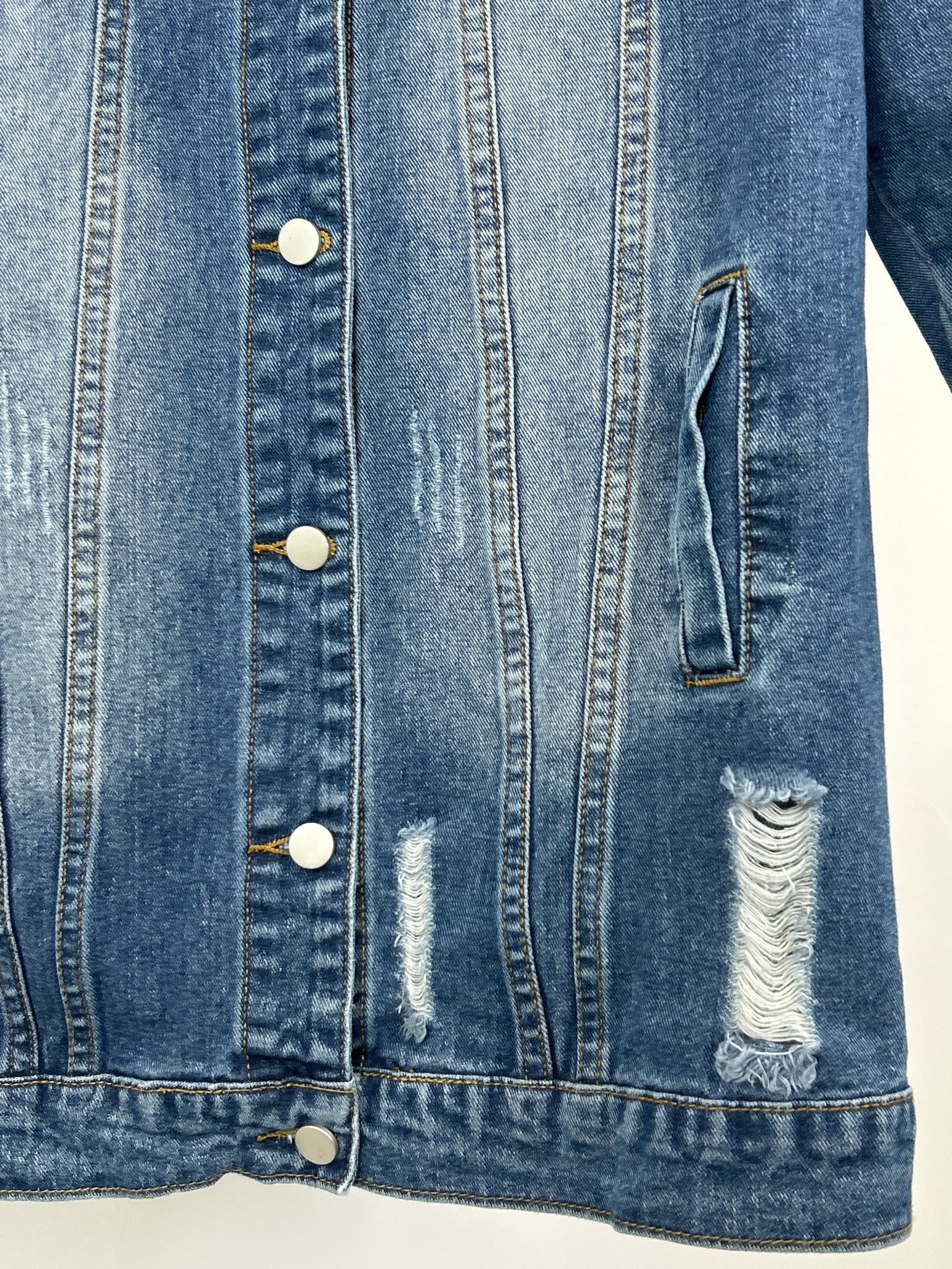 FASHION CLASSICS Size 2XL BLUE DENIM Women Jacket