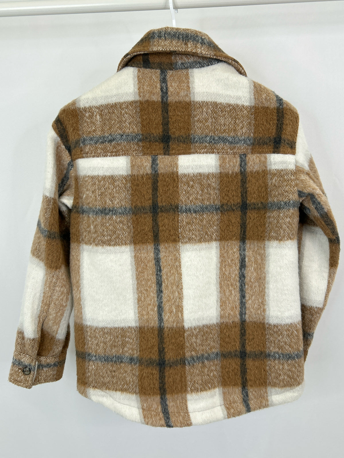 AVEC LES FILLES Size S Brown Plaid Women Jacket
