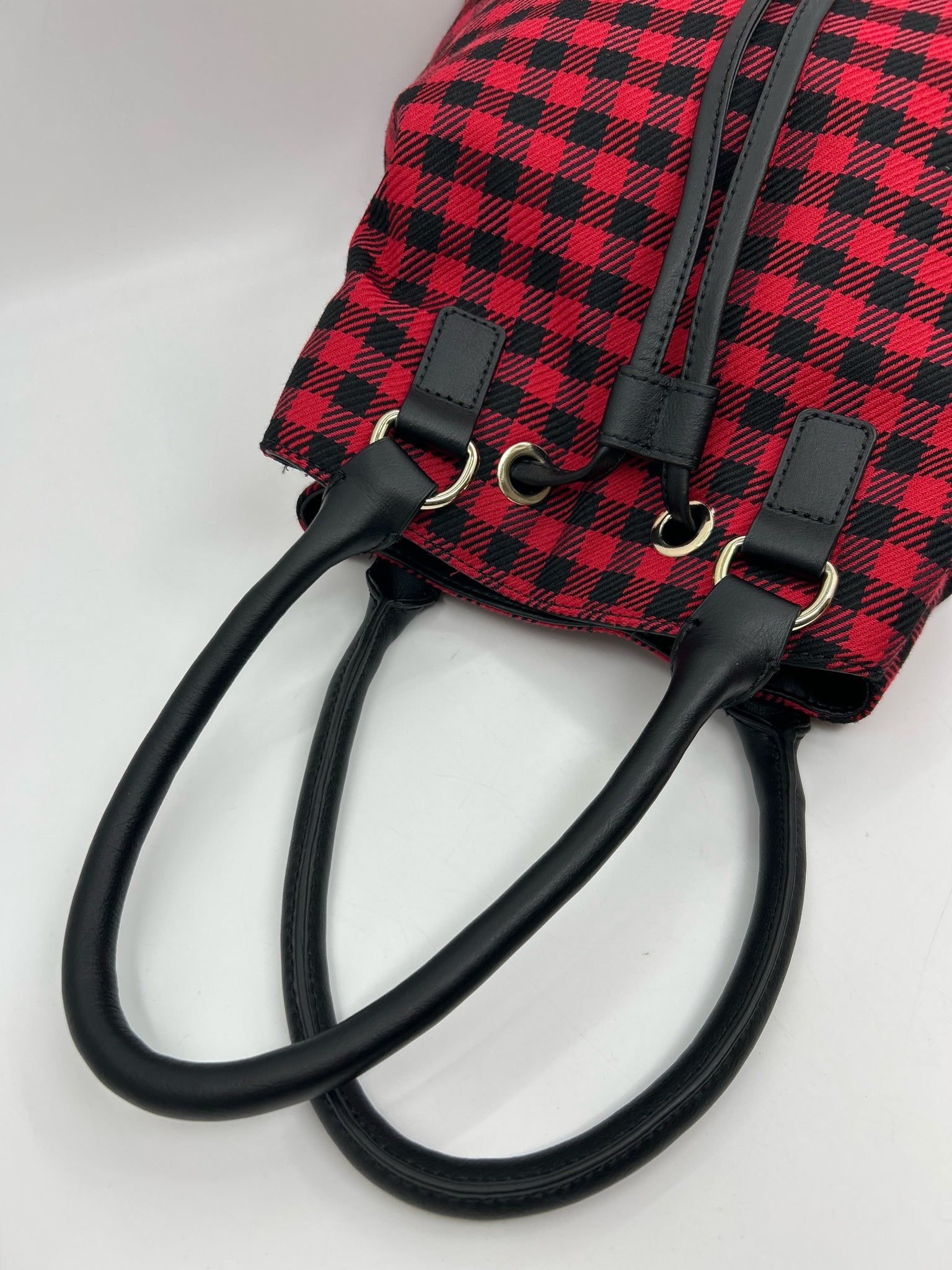 TALBOTS Red & Black Women Tote