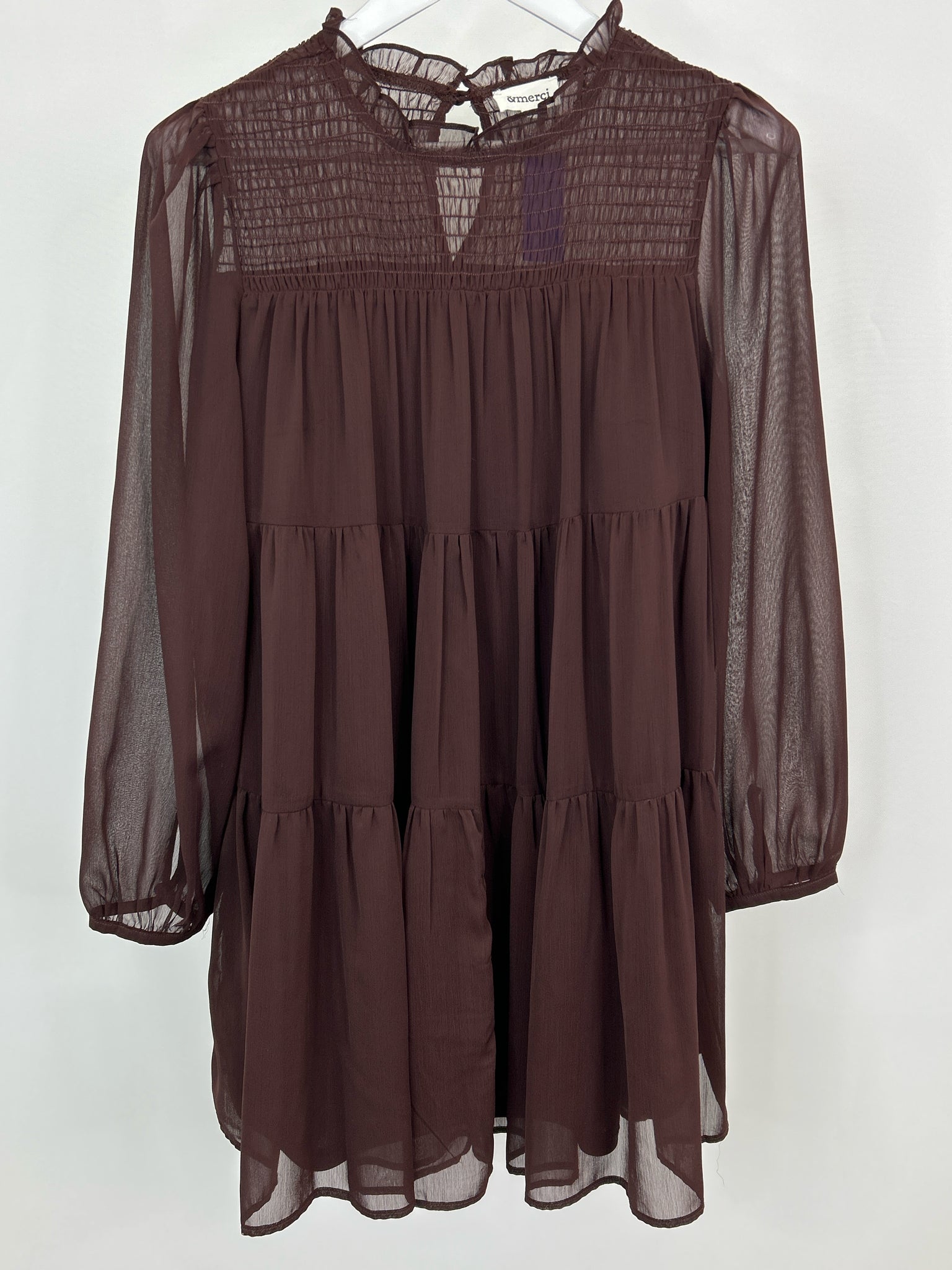 &MERCI Size M Plum Women Dress