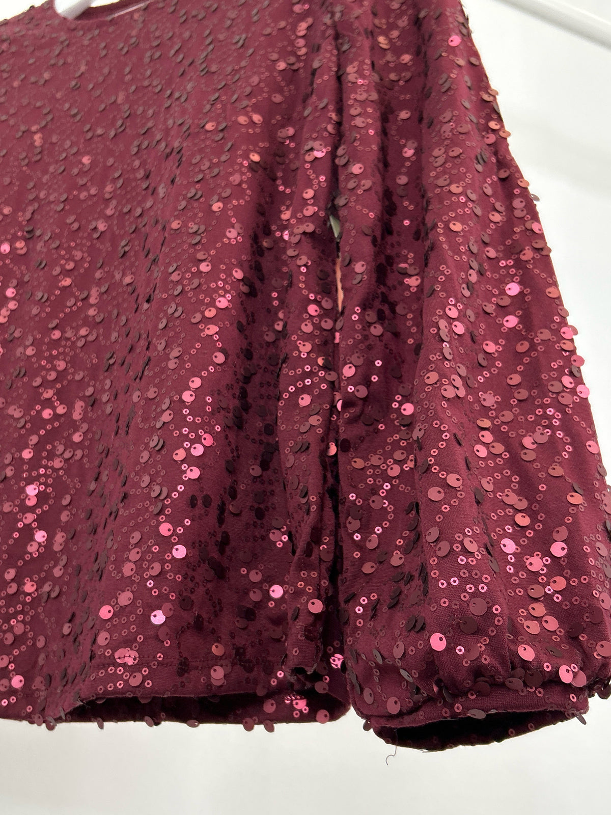CHICO'S Size M WINE Women Top