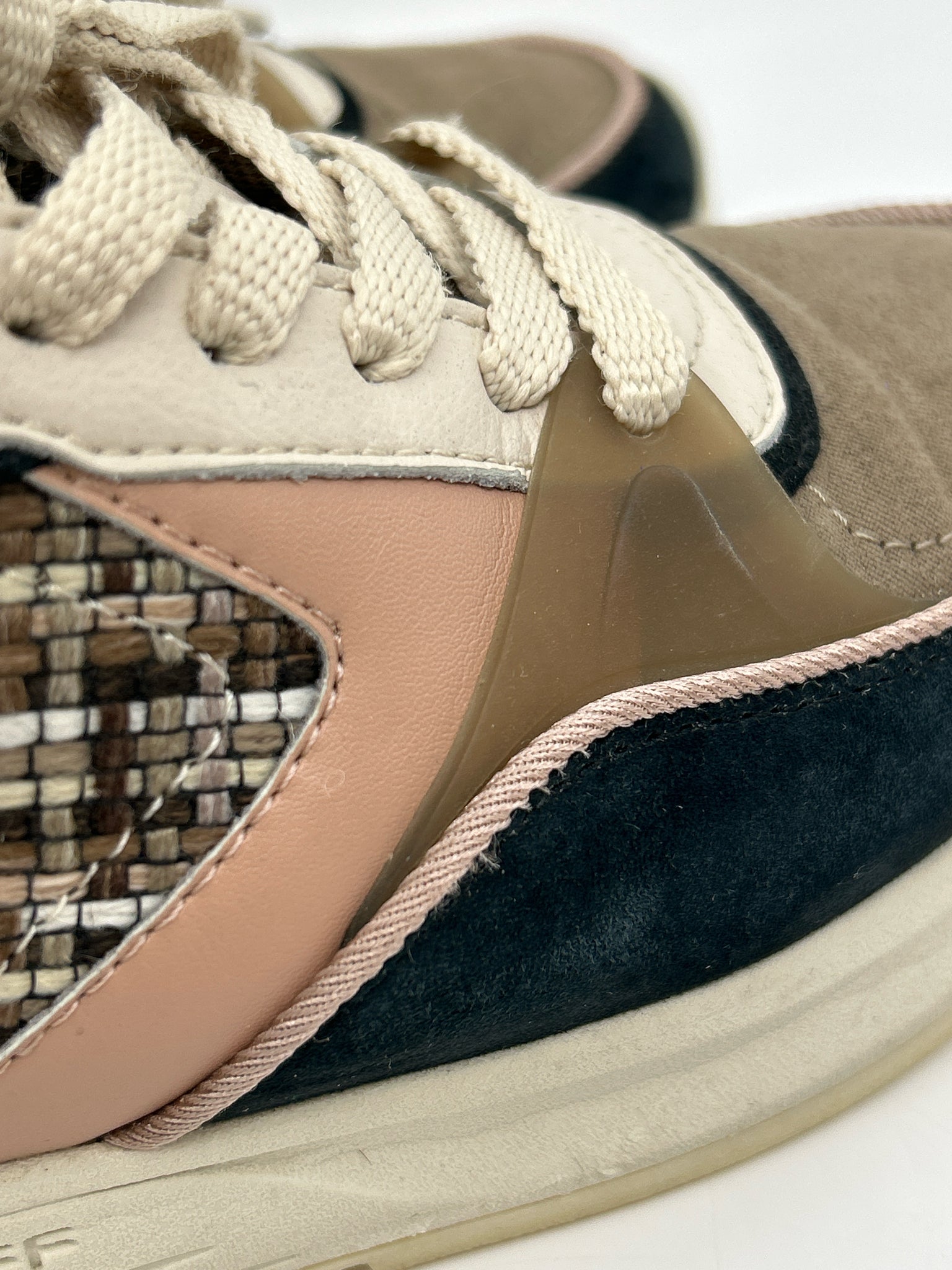 HOFF Size 6.5 Taupe and Pink Women Sneakers