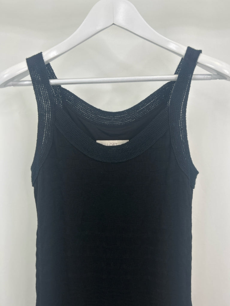 ANN TAYLOR LOFT Women Size XS Black Maxi Dress NWT