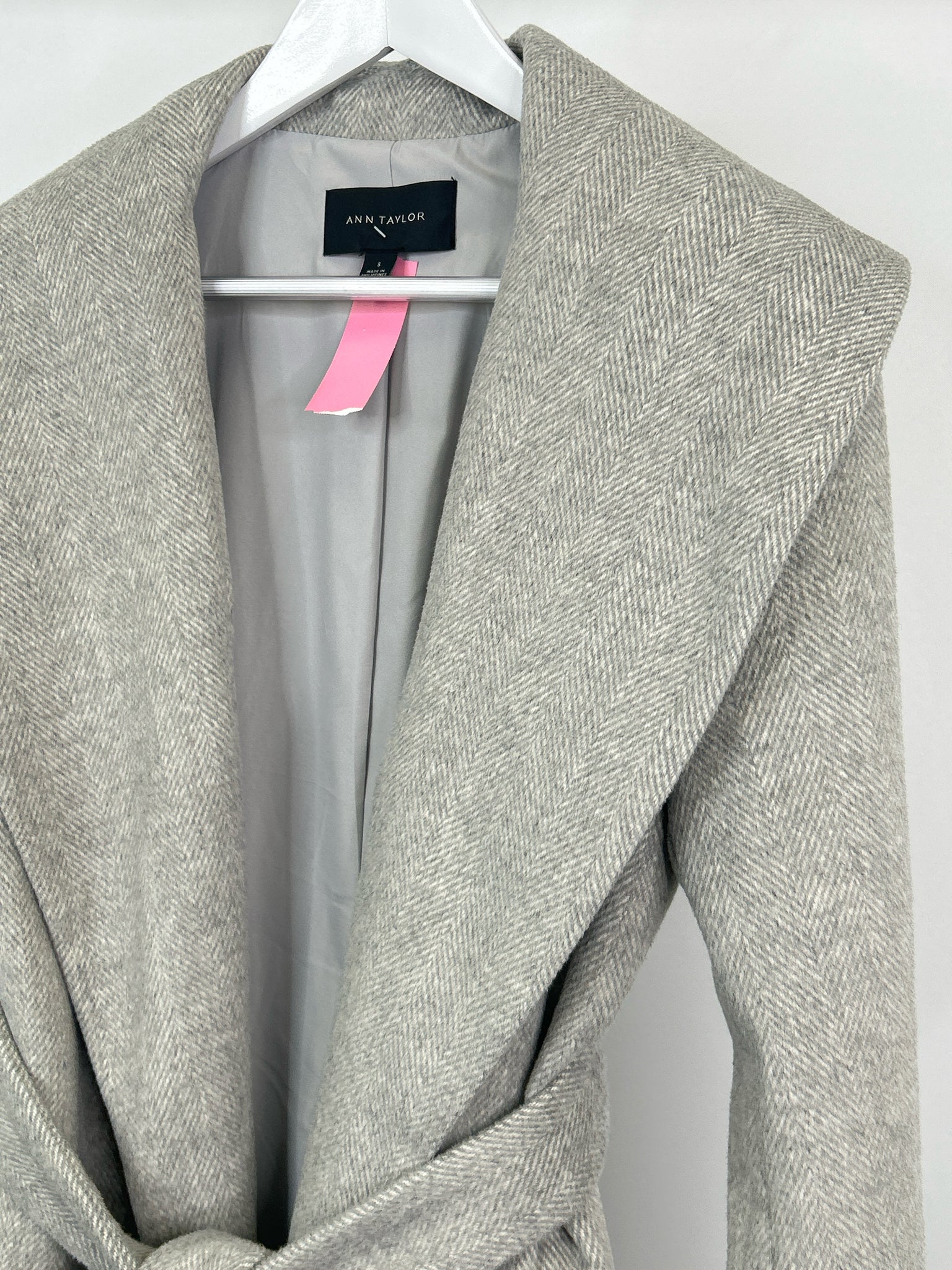 ANN TAYLOR Size S Gray Women Coat