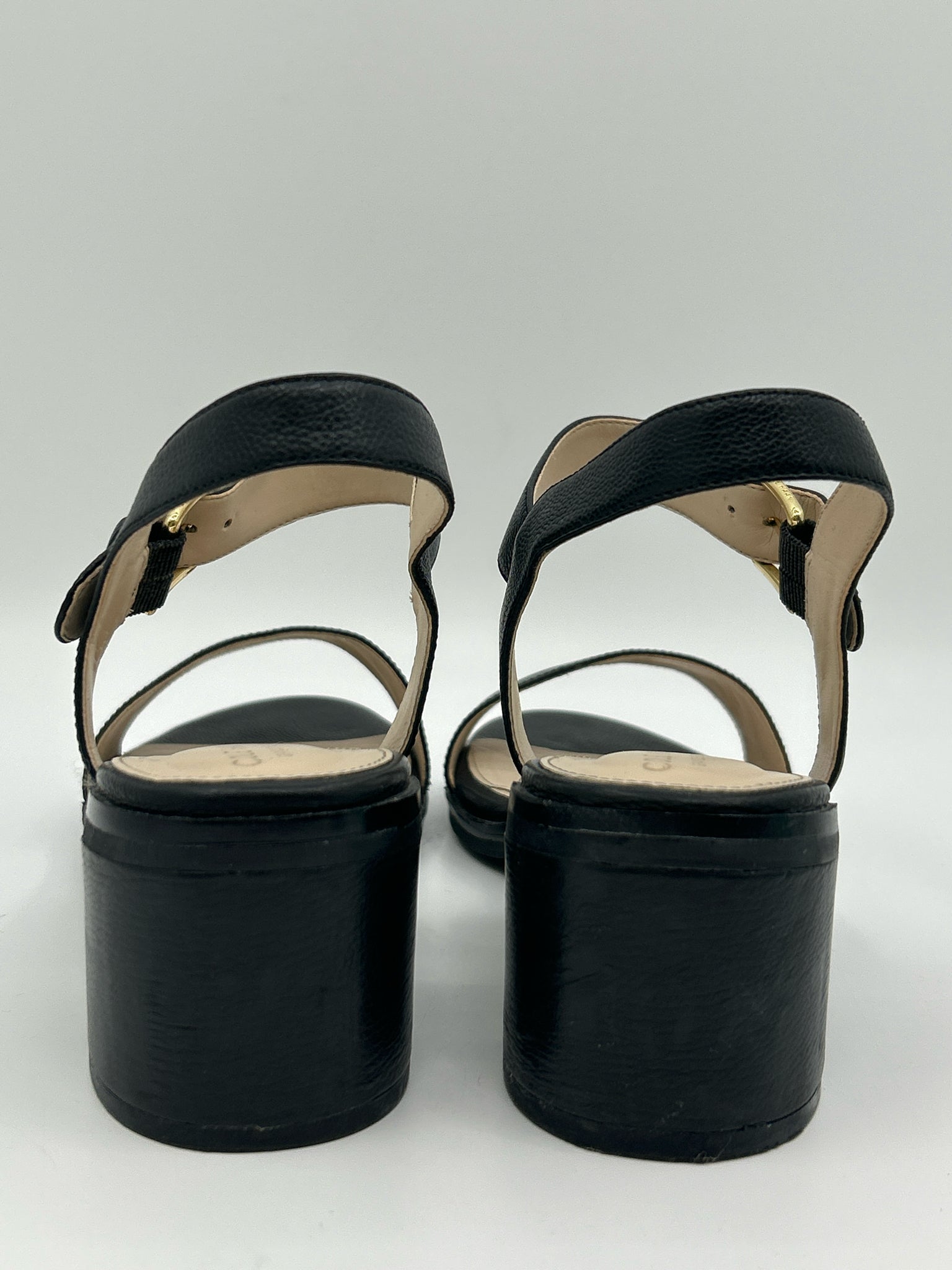 COLE HAAN Size 9.5B Black Women Sandal