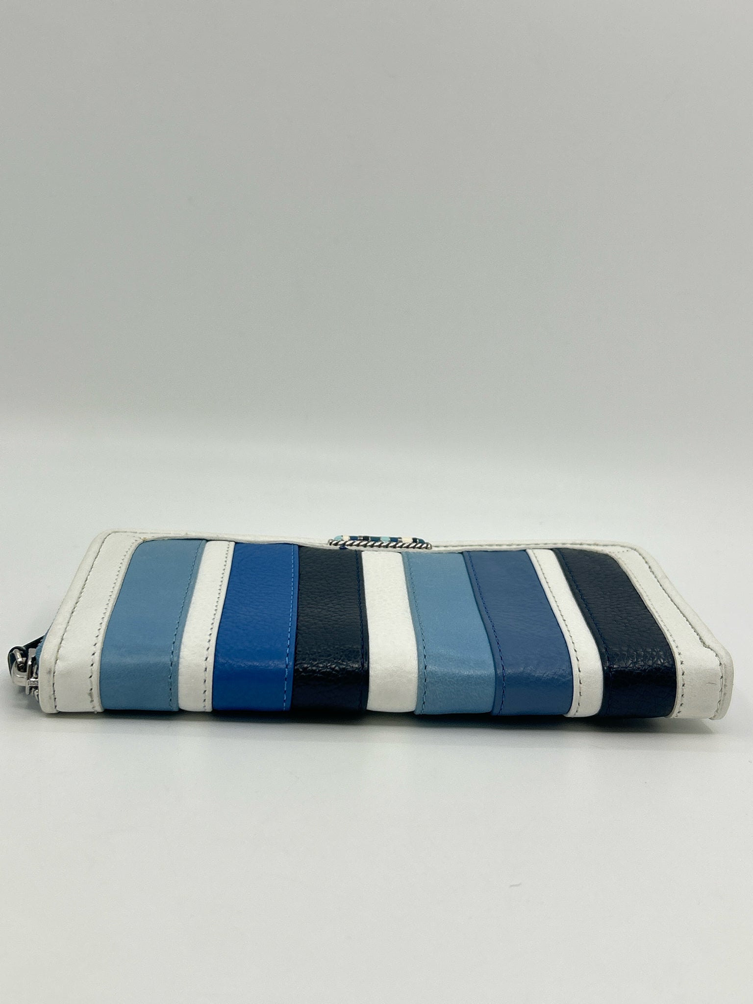 BRIGHTON blue and white Women Wallet