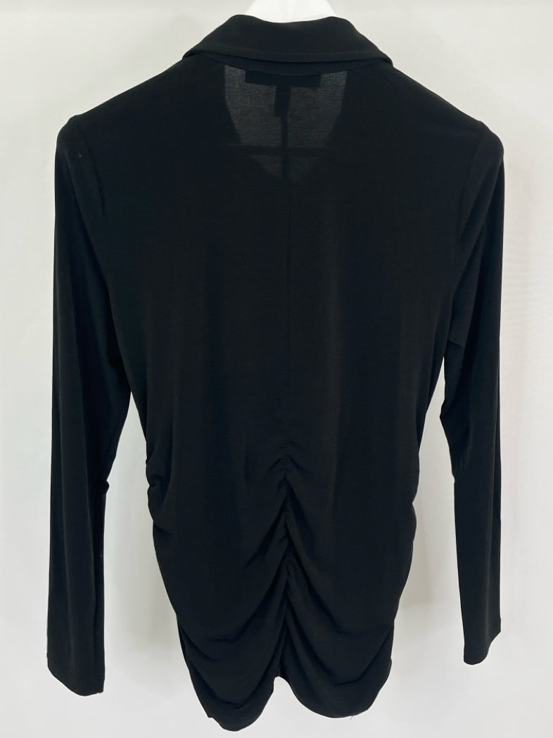 White House Black Market Women Size M Black Blouse