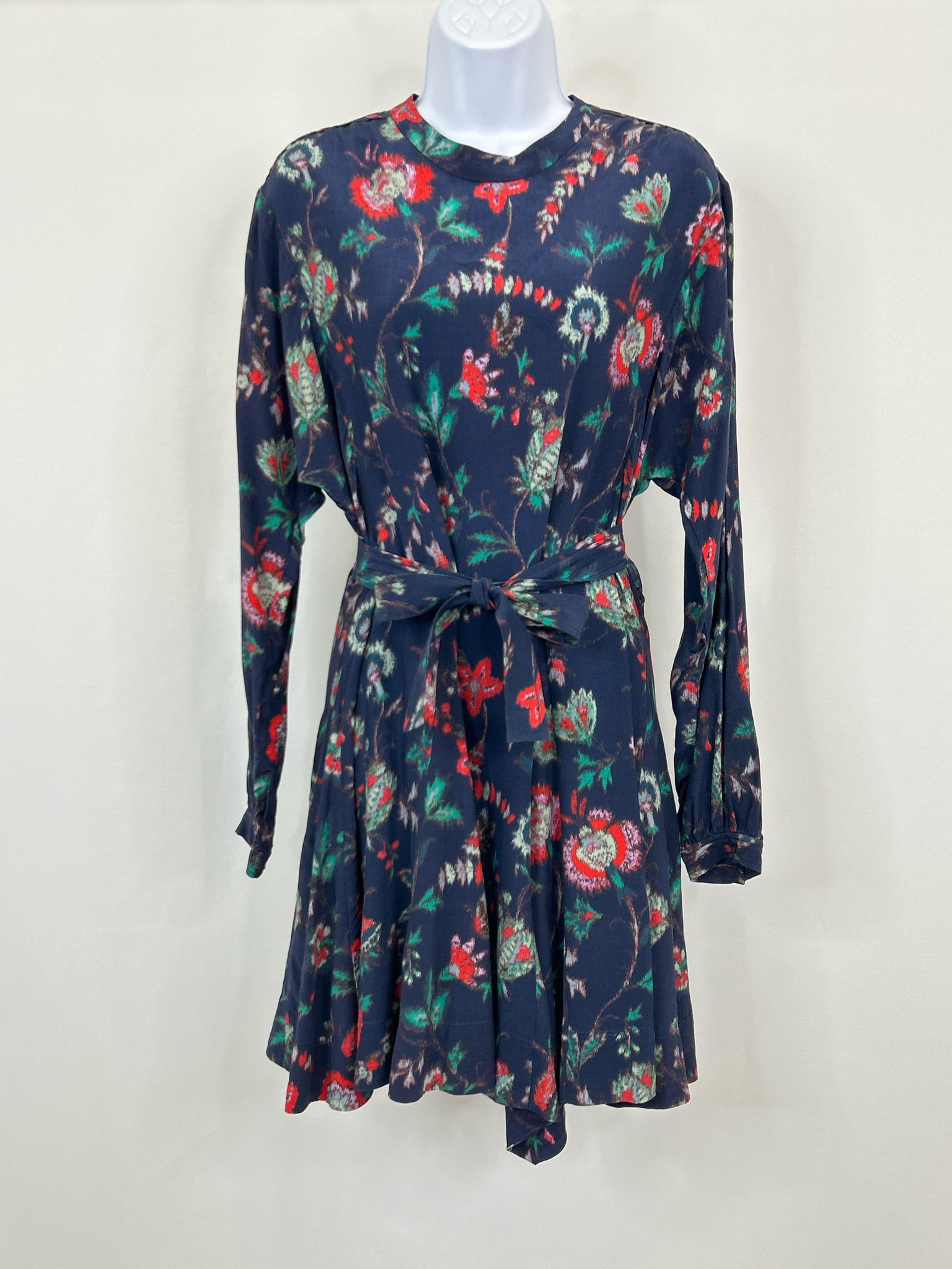 DEREK LAM Size M Blue Print Women Dress
