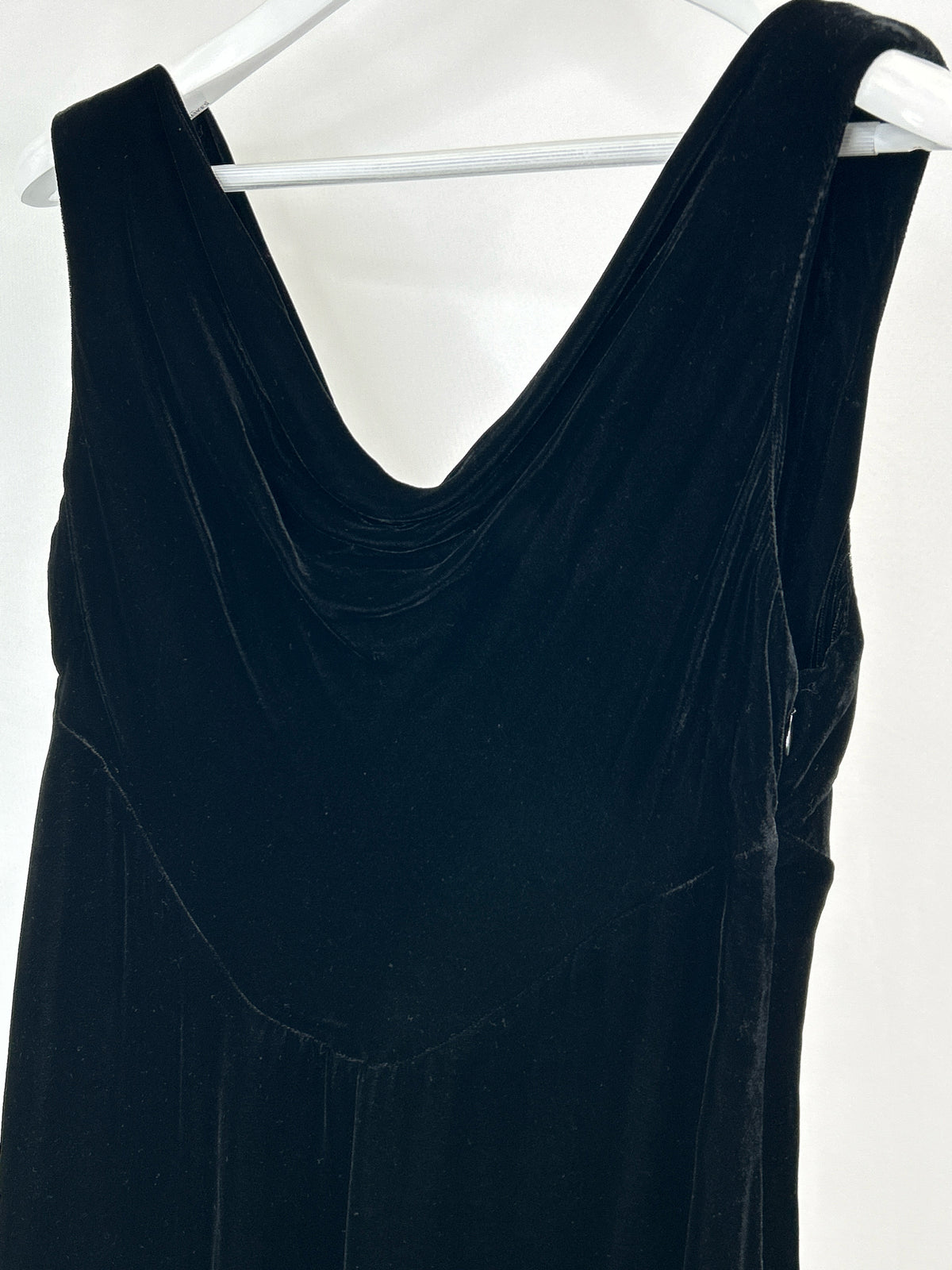 BROOKS BROTHERS Size 12 Black velvet Women Dress