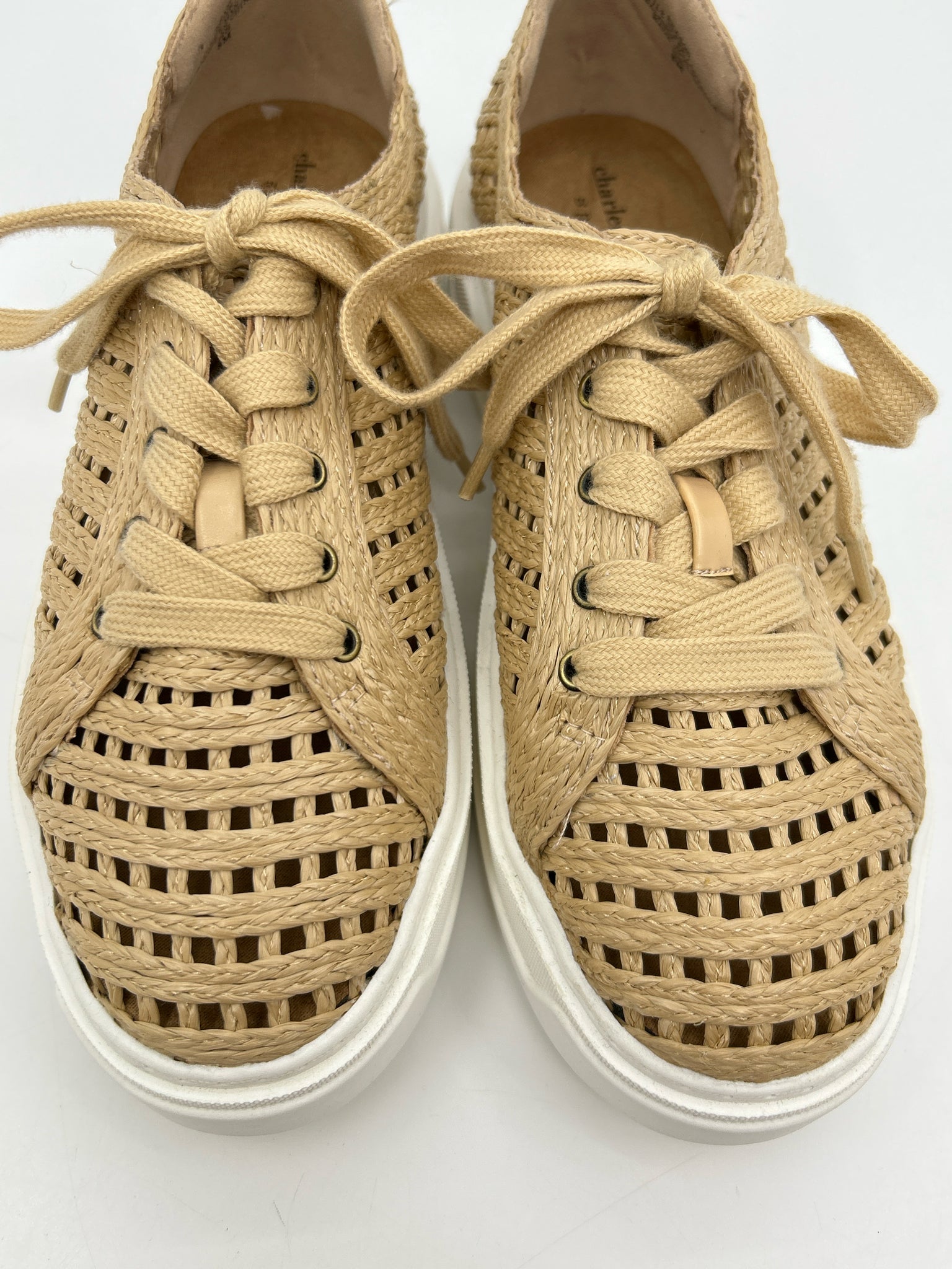 CHARLES DAVID Size 8M Natural Women Sneakers