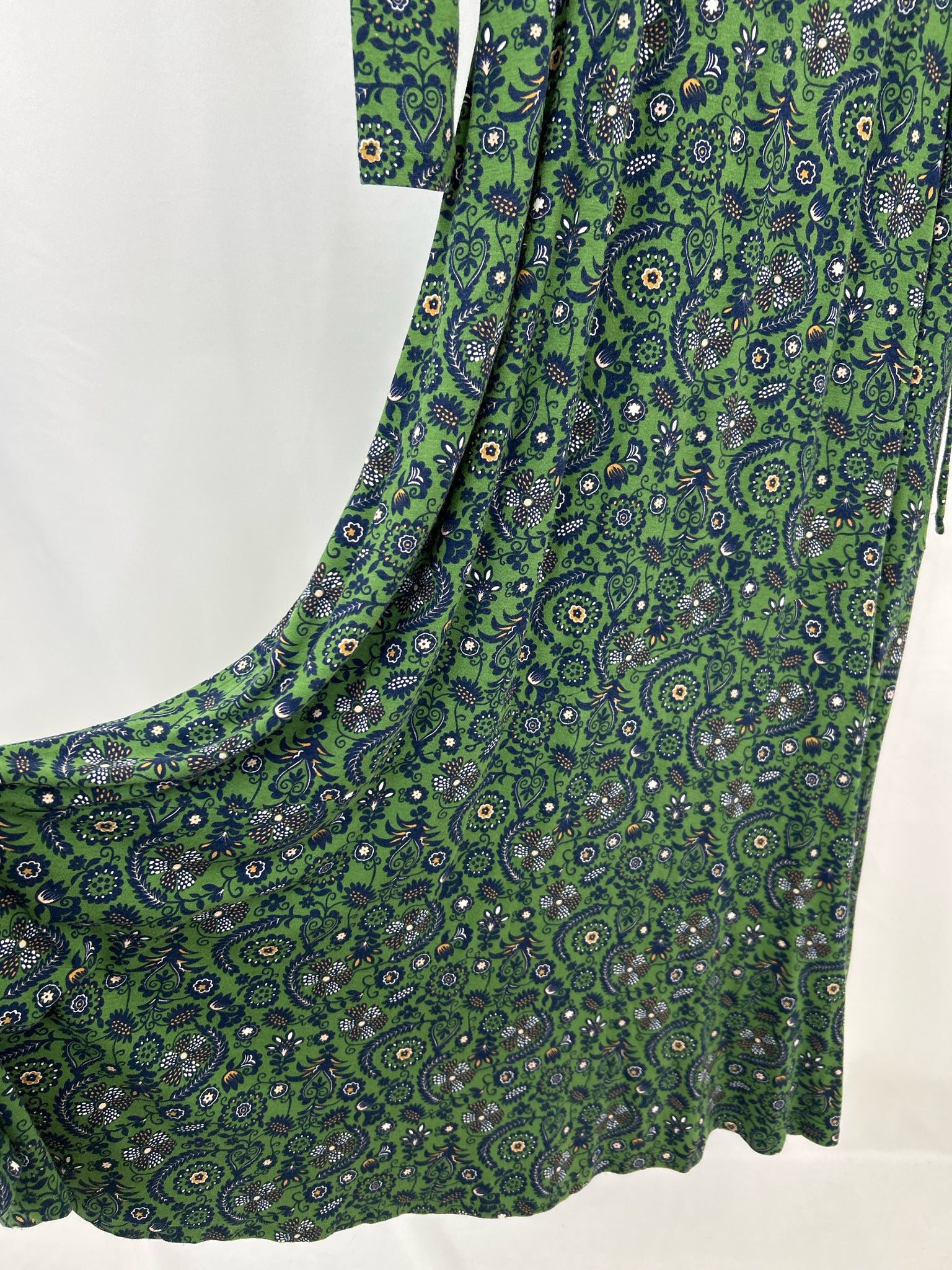 BODEN Size 10R Green Floral Women Dress