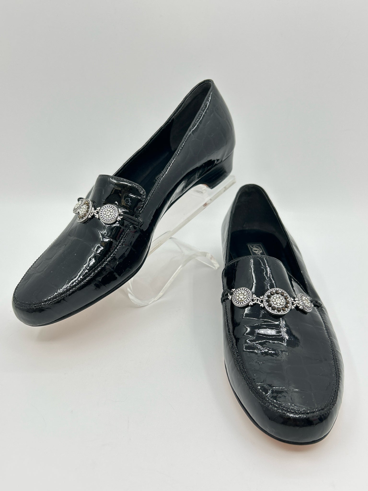 BRIGHTON Size 9M Black Women Loafer