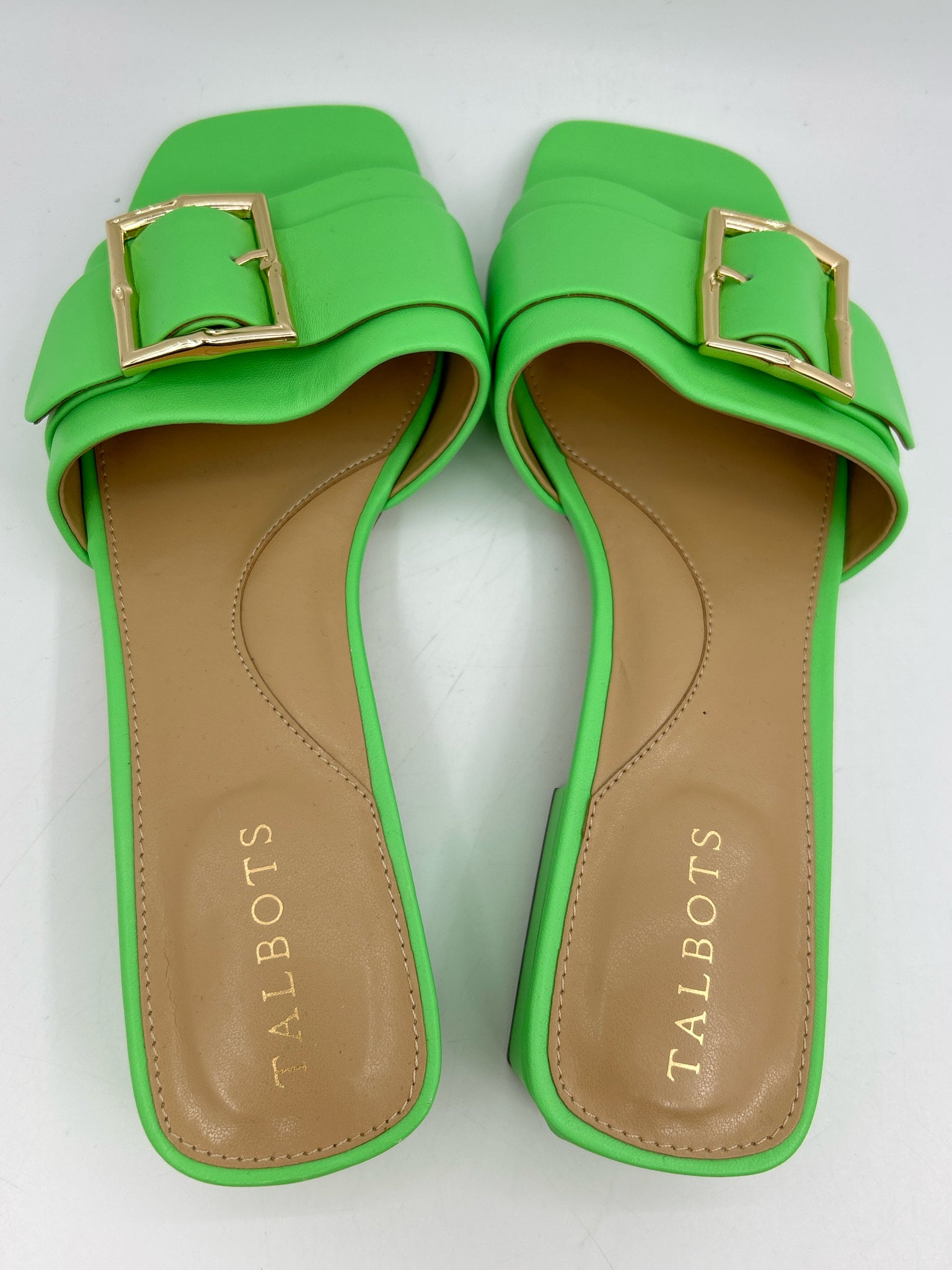 TALBOTS Size 8.5M NEON GREEN Women Sandal