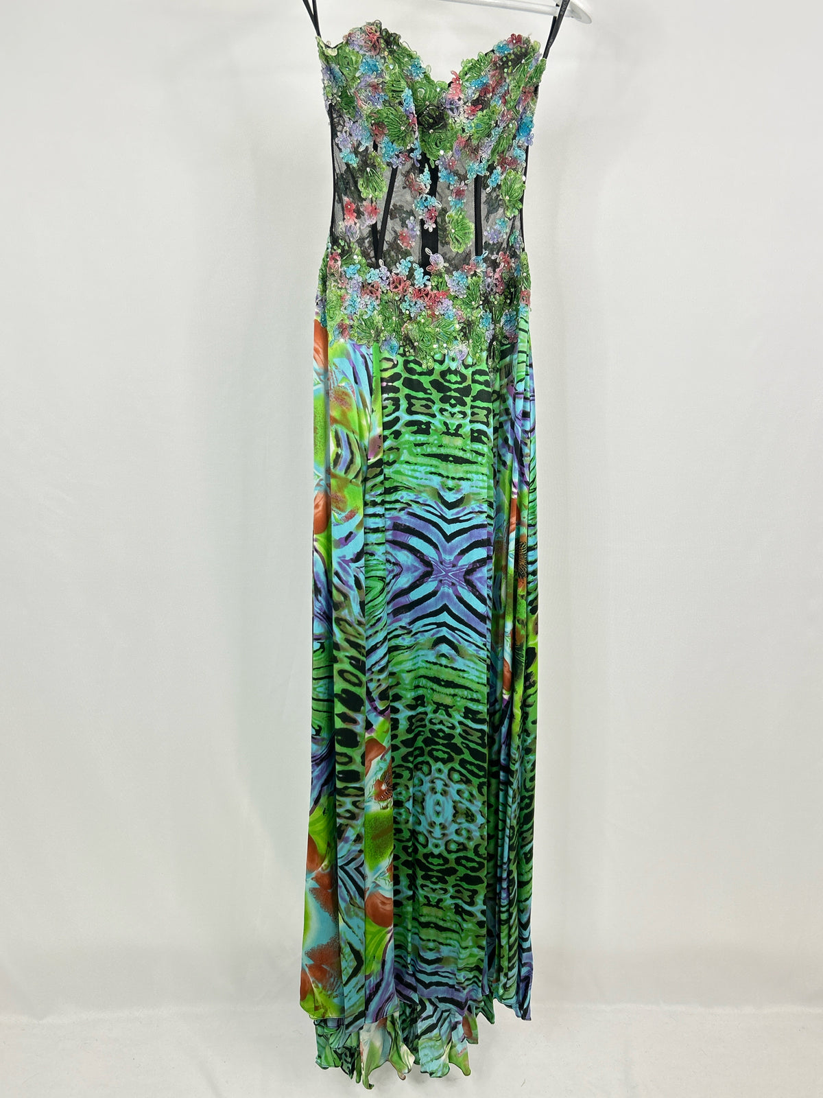 JOVANI Size 4 Multi-Color Women Dress