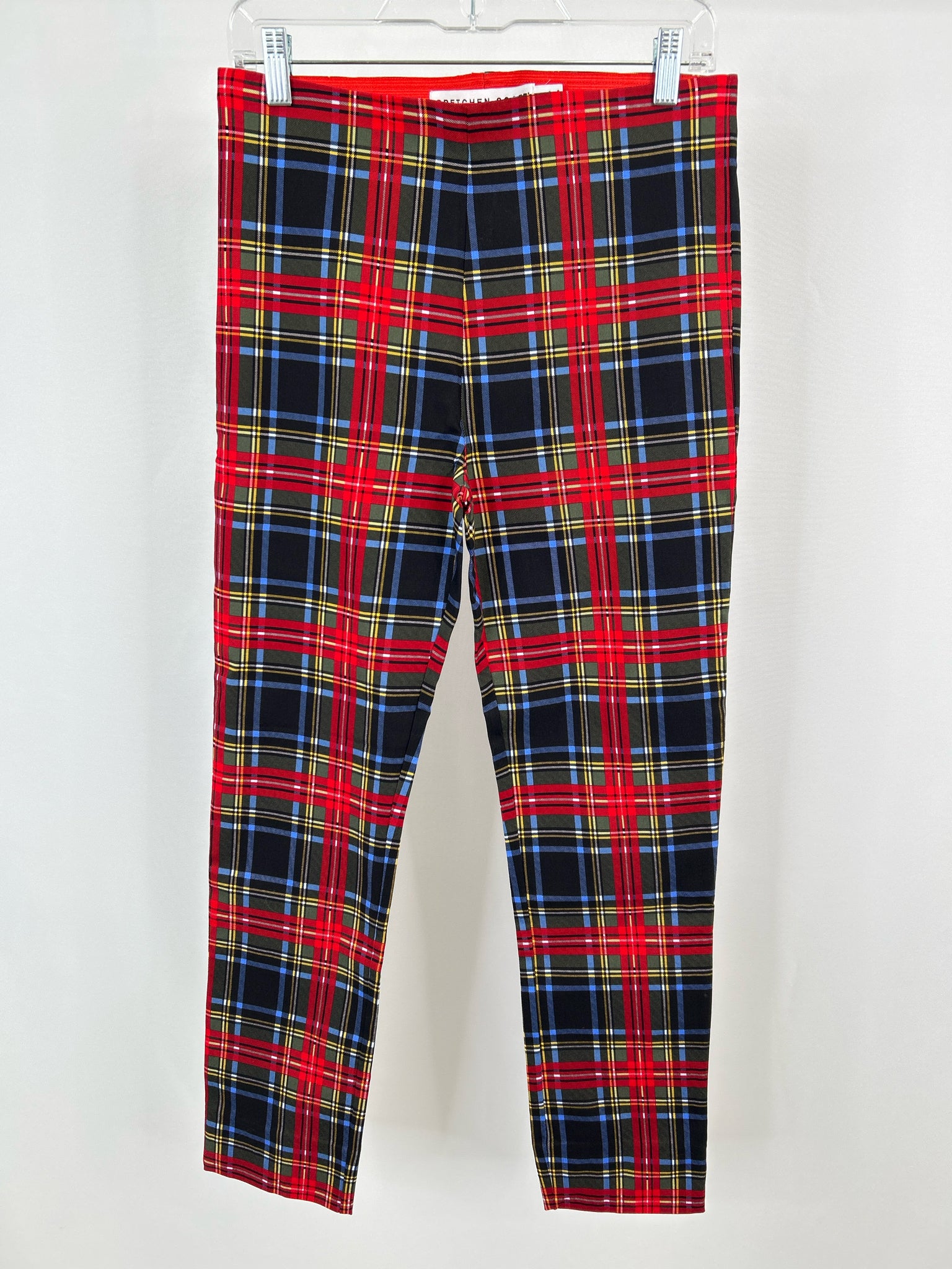GRETCHEN SCOTT Size L Red Plaid Women Pants NWT